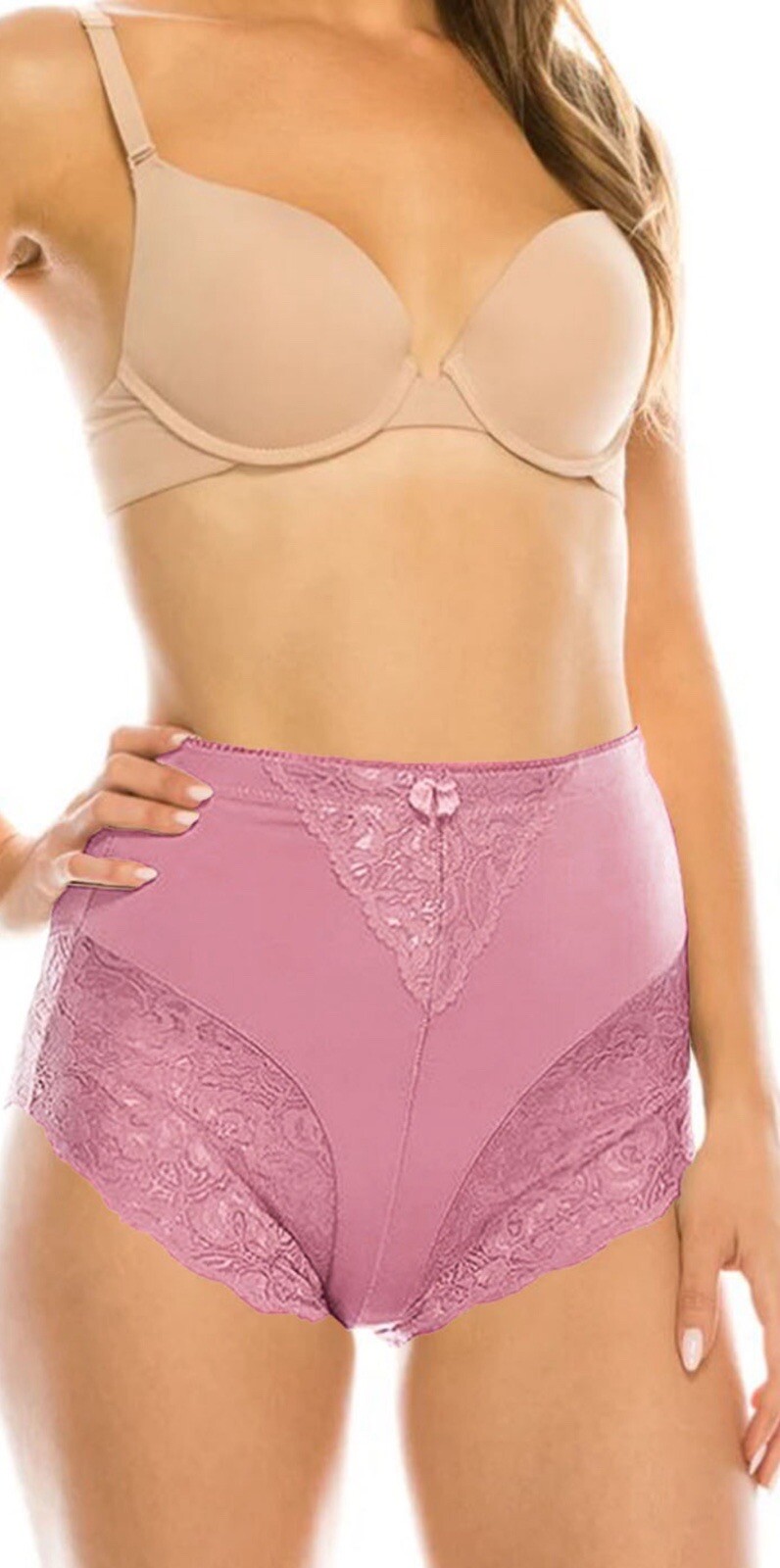 6pc High Waisted Briefs Tummy Control Girdles Lace Shaper Panties Sexy 31 Sz 5XL