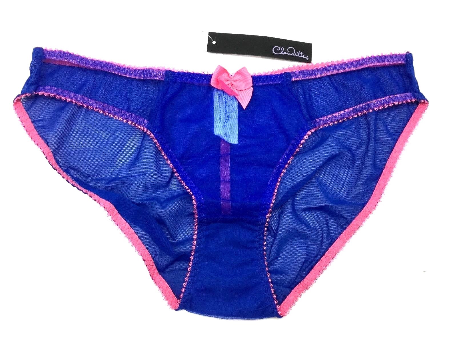 Claudette Brassier Dessous Mesh Bikini Panty Briefs Lingerie Panties True Blue