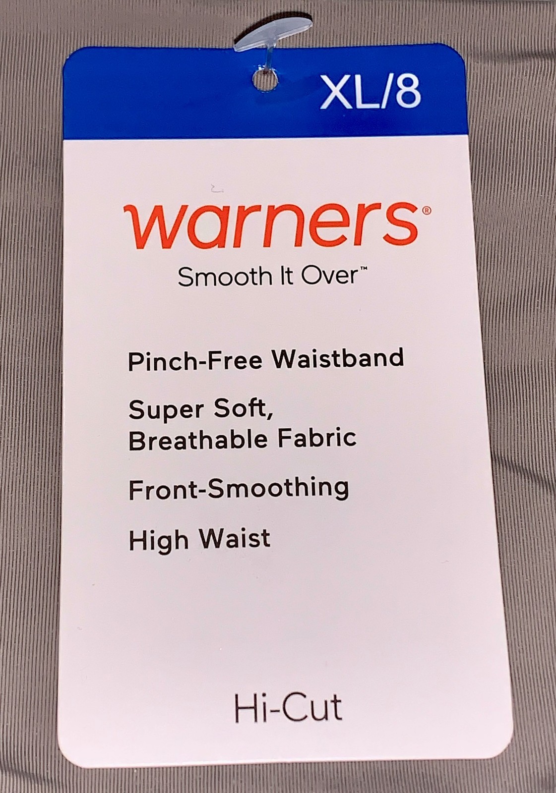 WARNERS Smooth It Over Modern Hi Cut Mink Panty Womens S 5 M 6 L 7 XL 8 2XL 9