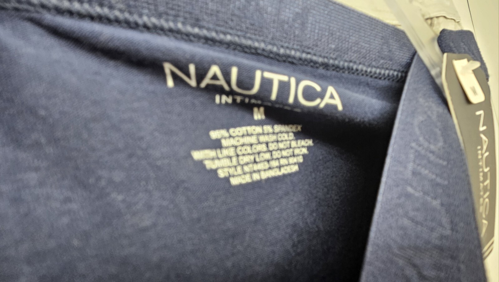 NAUTICA 5 Pack Women’s M L XL Cotton Logo Boy Shorts Navy Blue White Gray Brown