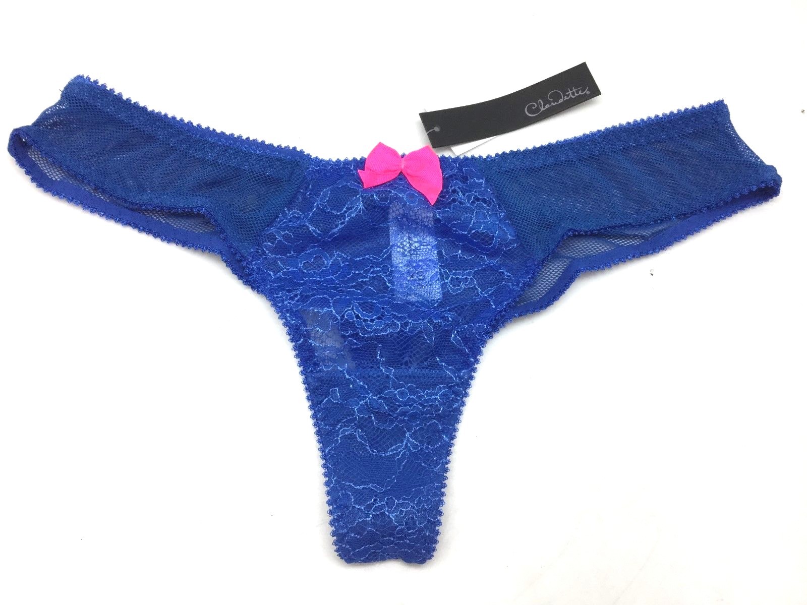New Wave Claudette Darling Brazilian Bikini Thong Panty Secret Sexy Lingerie Blu