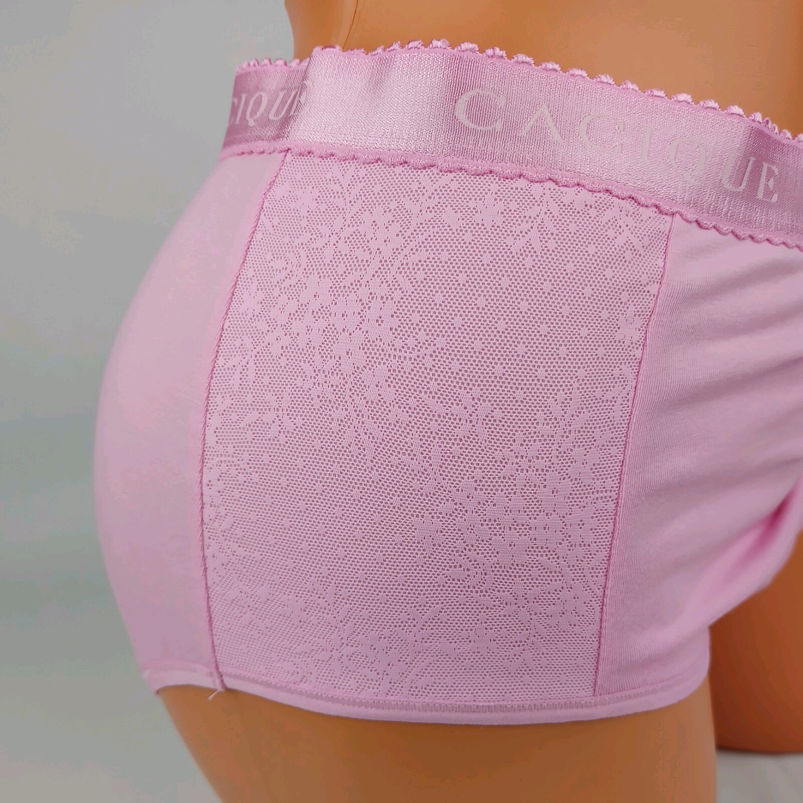 Lane Bryant Cacique Cotton Full Brief Plus 18/20 Pink with Pink Lace on Sides
