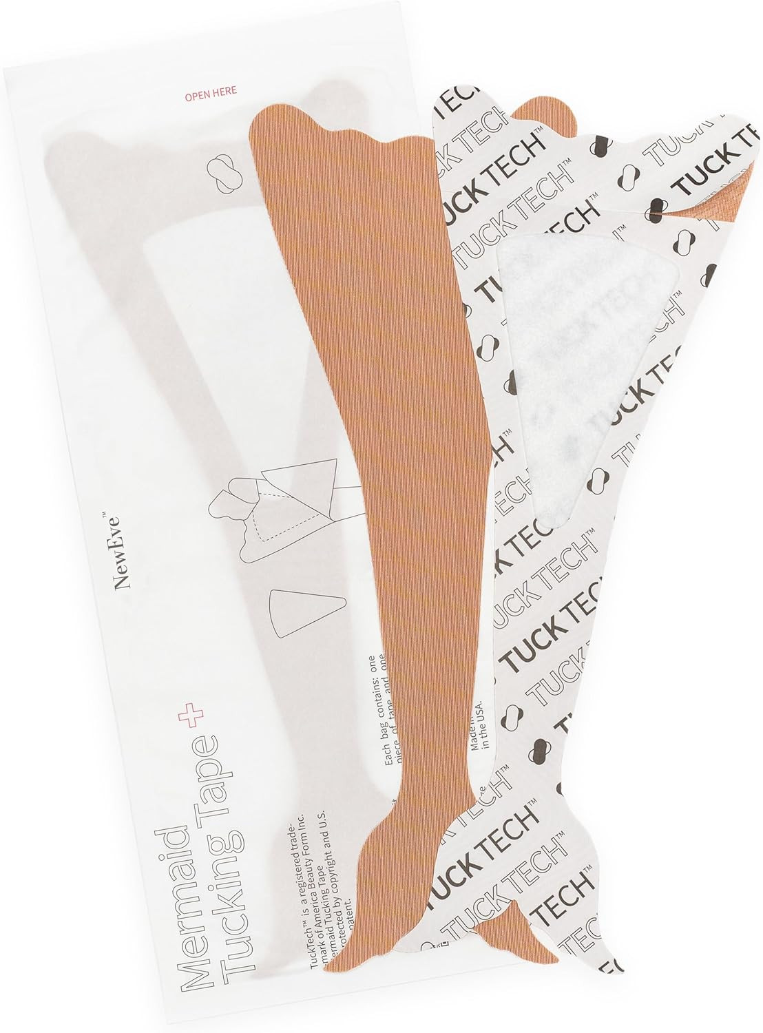 Mermaid Tuck, Tucking Tape, Trans Women Tuck Kit for Crossdressers, Drag Queens,