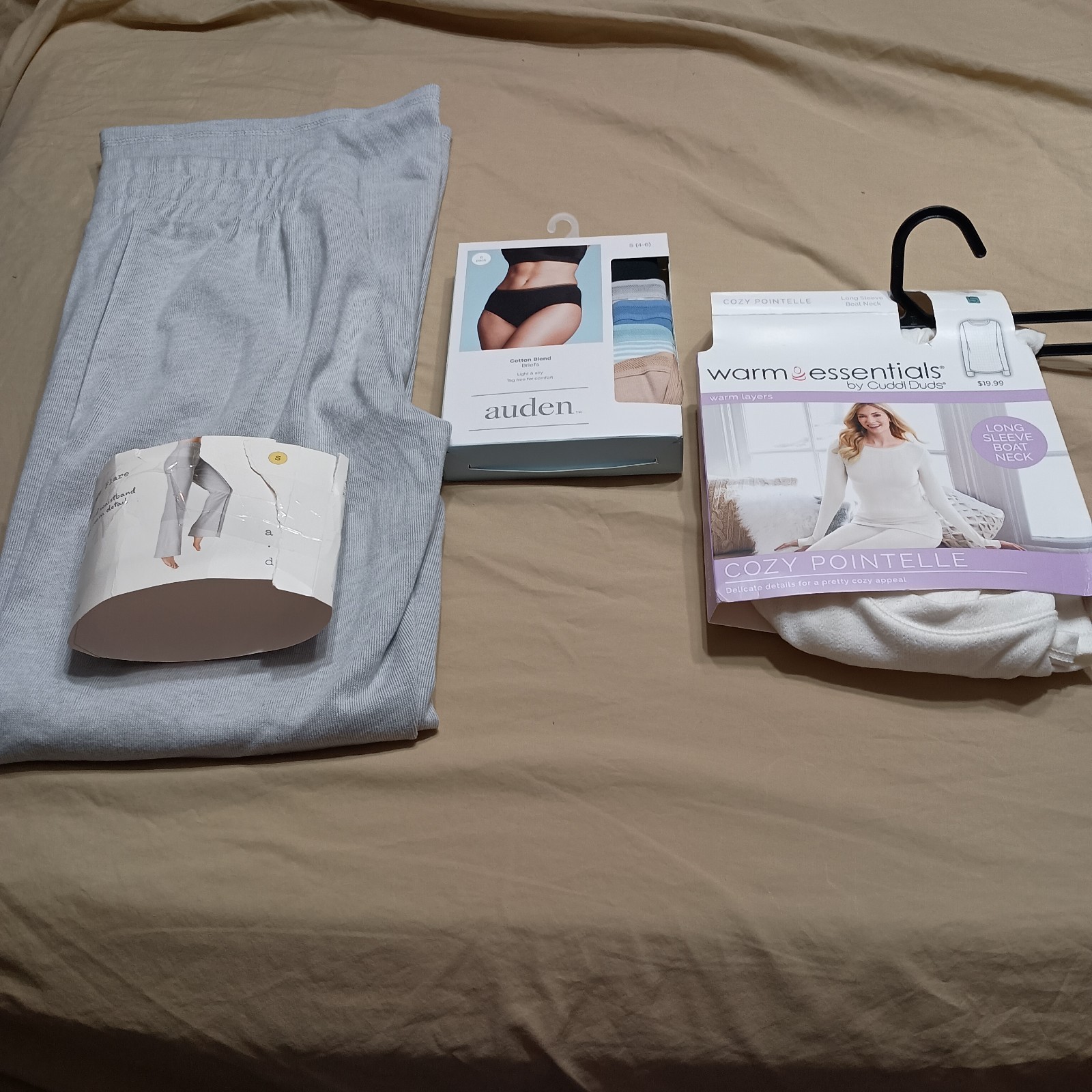 Mixed Bag Auden, A New Day, Cuddl Duds, Lounge Flare Pant, LS Shirt, Briefs