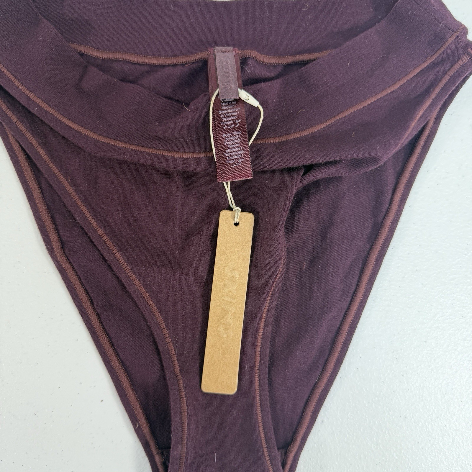 SKIMS S Small Cotton Jersey Cheeky Tanga Panty Bottom Current PN-CBR-0272 NEW