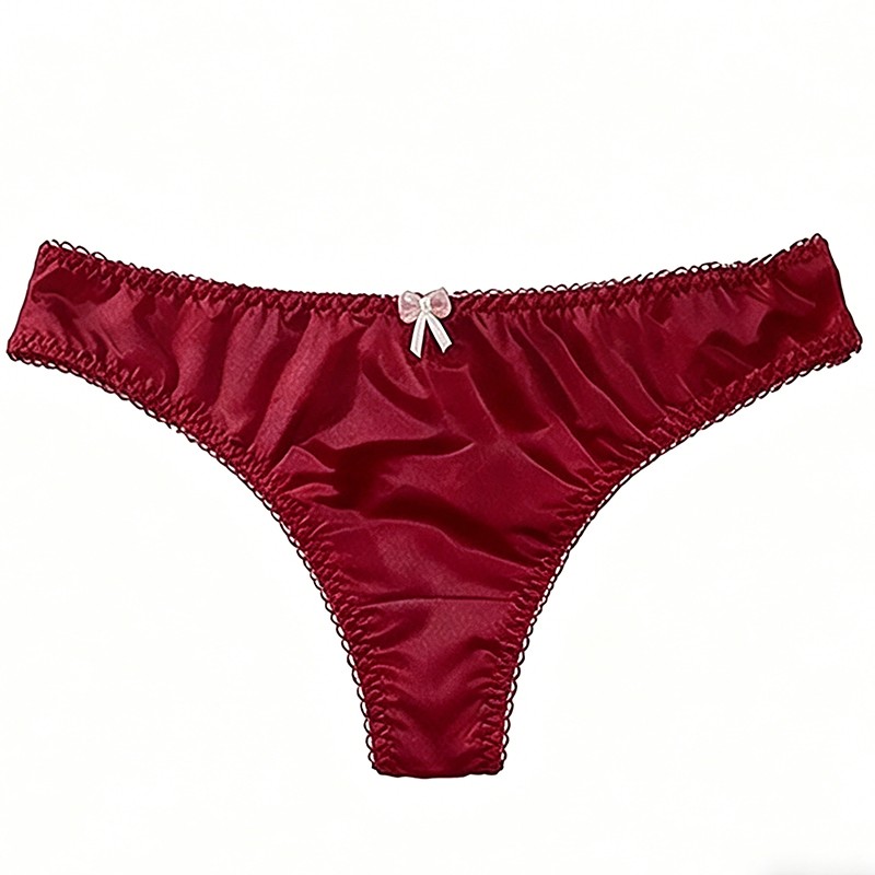 4 Pack Lot Sexy Womens Satin Panties Thongs Bikinis Ladies Underwear Lingeries