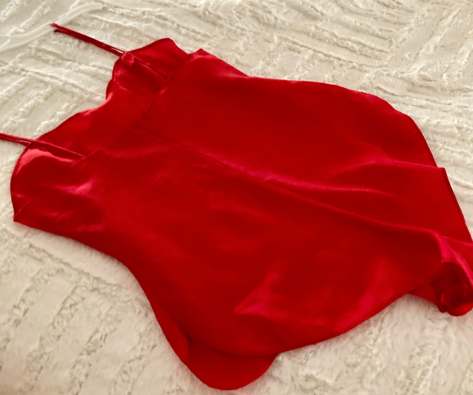 SEXY SASSON TEDDY FOR LADIES, SIZE 34, THIS IS A BRIGHT REDDISH-ORANGE