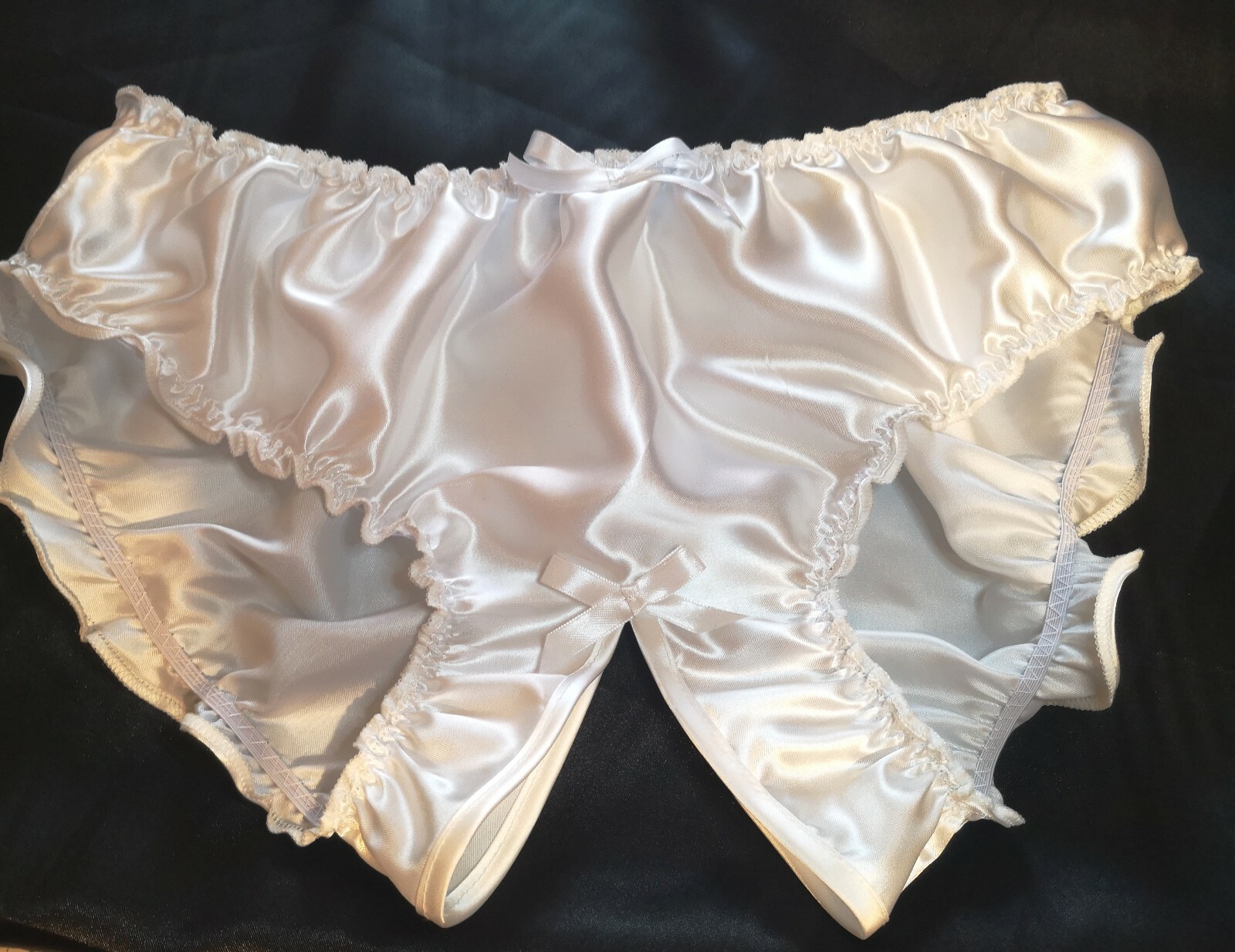 🌸MADE TO ORDER* “SATIN SISSY” CROTCHLESS Knickers any size&colour 🌸