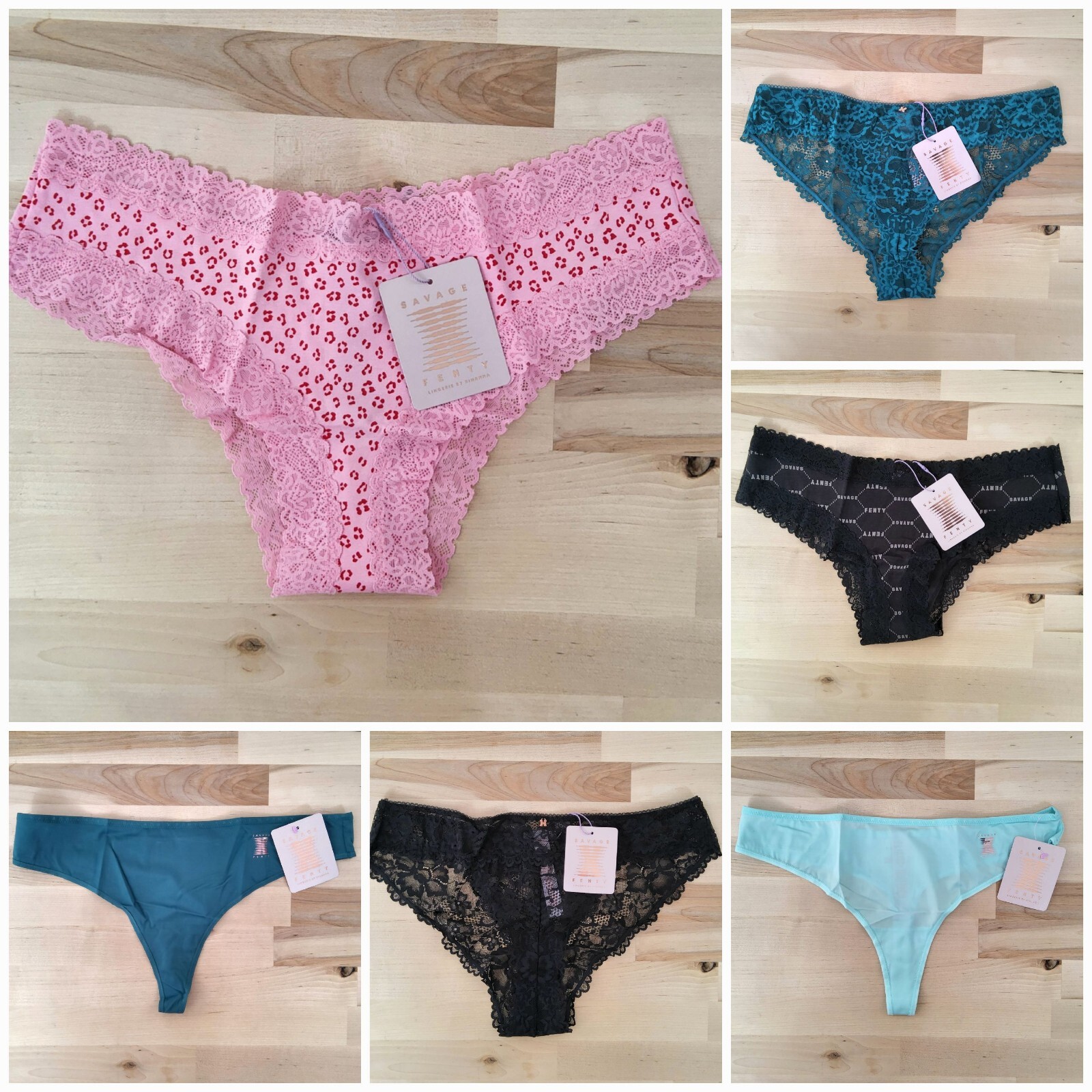 Savage x Fenty Large Panties New Womens Cheeky Panty Undies Lingerie Choose!