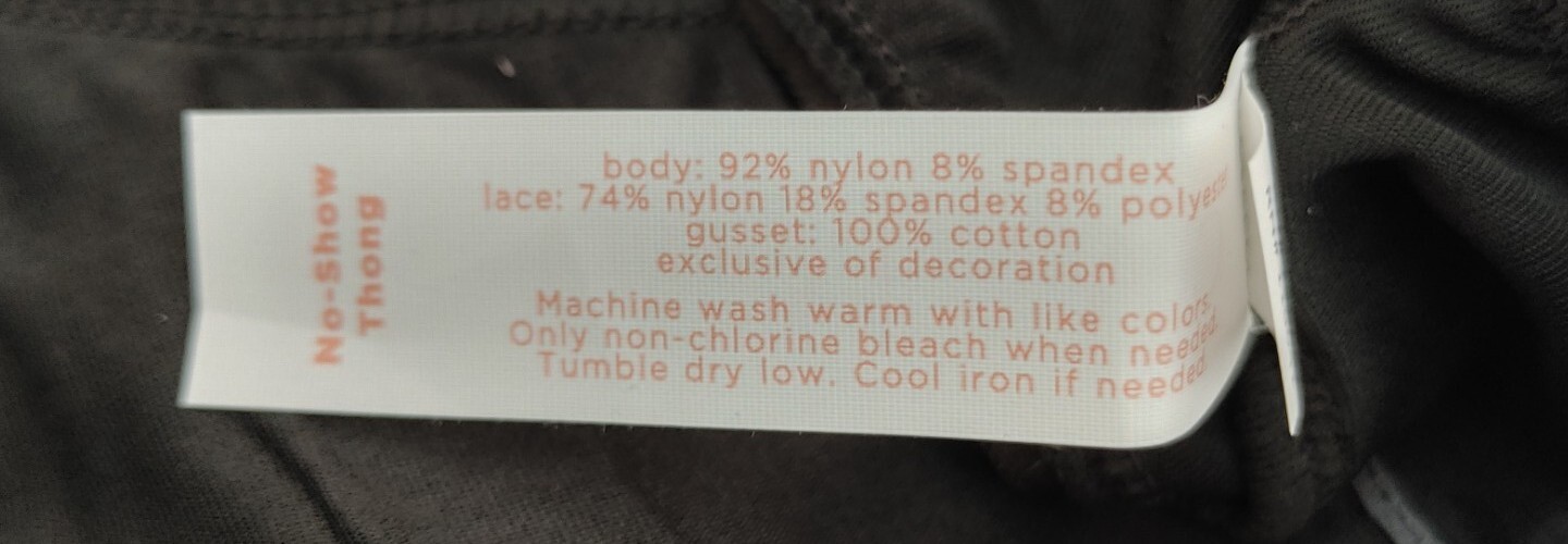 NWT LANE BRYANT CACIQUE PLUS 18/20 NO SHOW THONG PLUS PANTY PANTIES BLACK GRAY