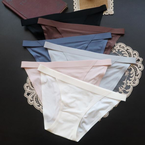 6 Pack Lot Women’s Sexy Silky Seamless Panties Briefs String Bikinis Underwear