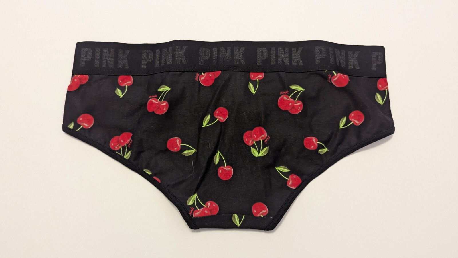 New Victoria’s Secret PINK Cherry Hipster Panties Vintage NWT M 2019 Cheeky 🍒