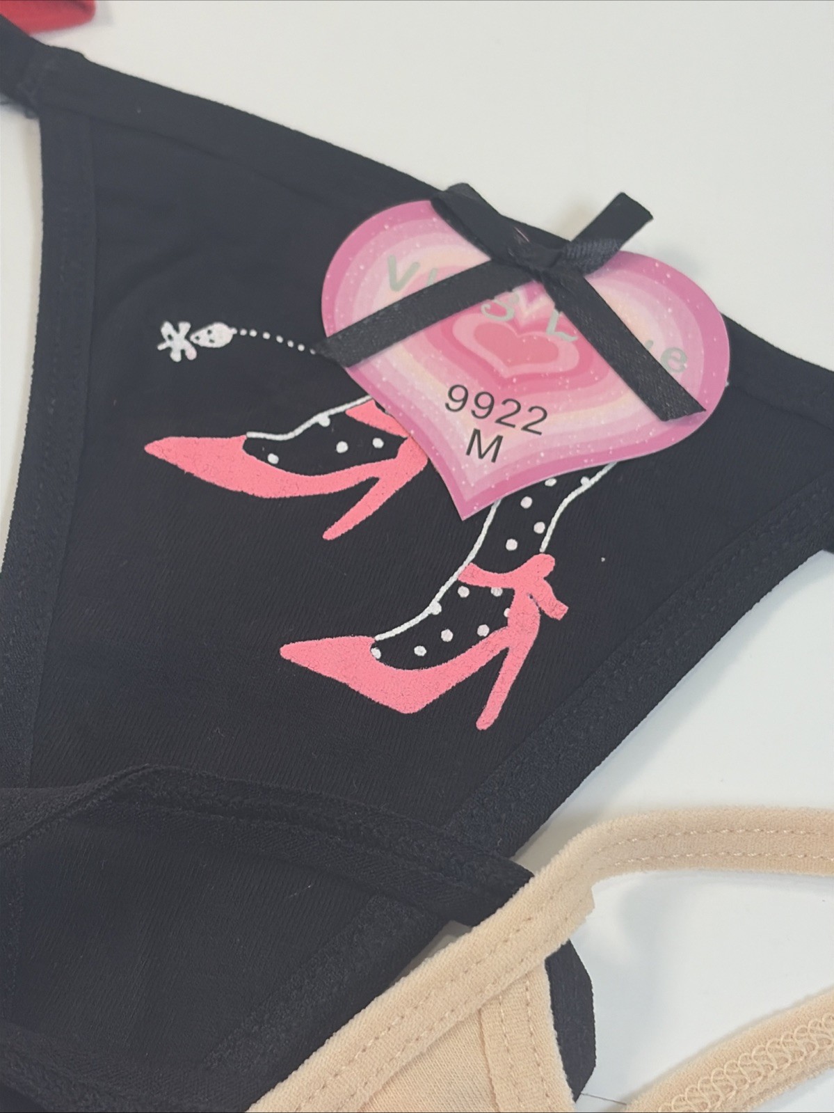 Vk’s Love Underwear Thongs Multicolor Lot of 5 Size Medium w/Defect