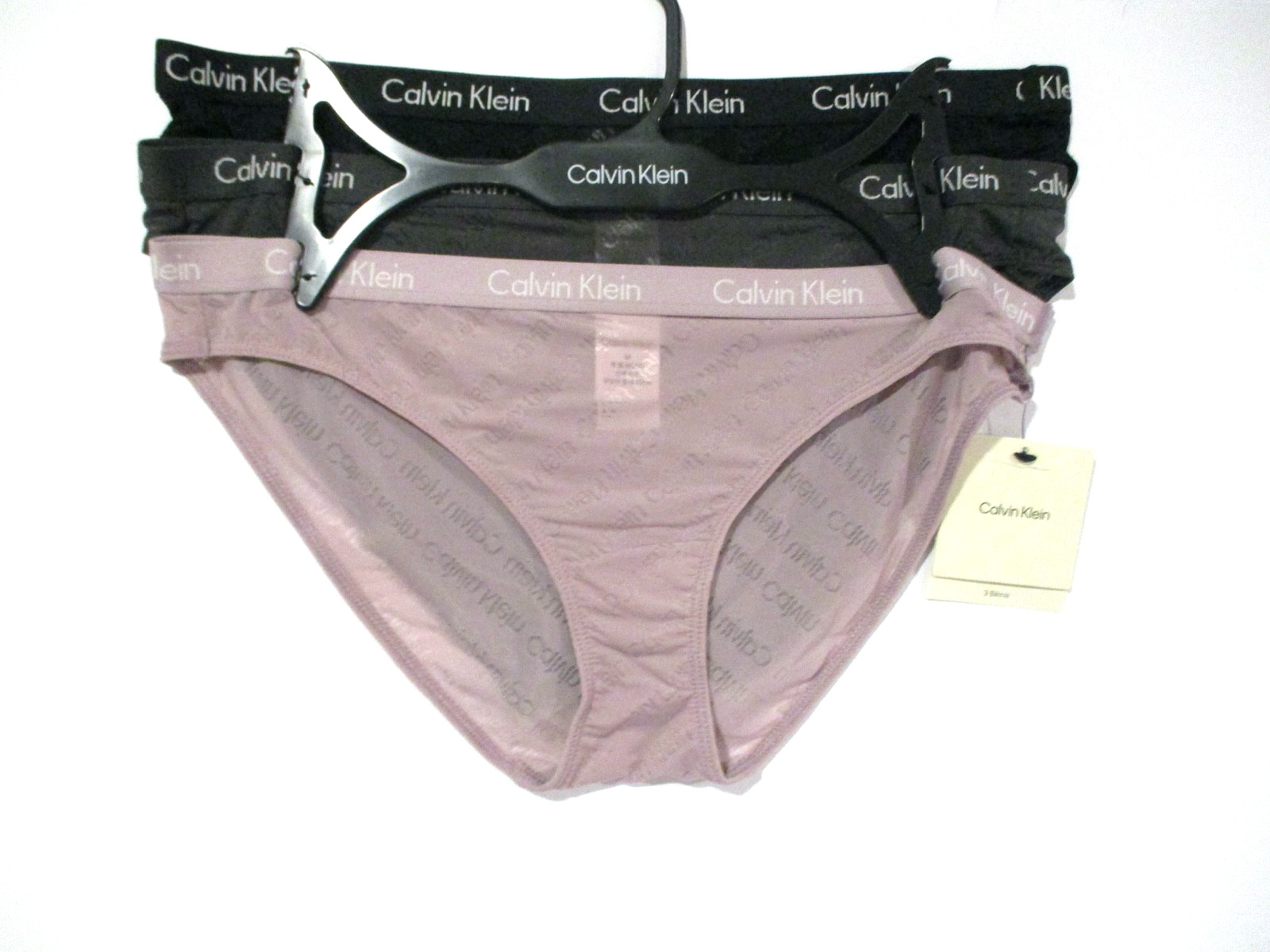 Calvin Klein women’s Bikini Carousel mesh panties size Medium 3 pair