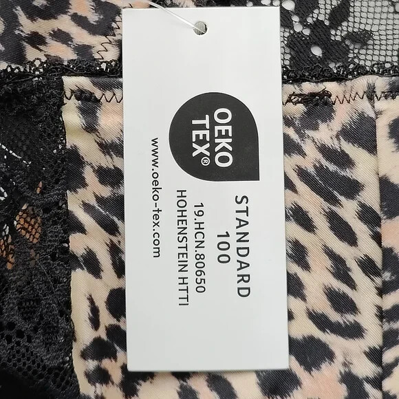 INC International Concepts Satin Micro Thong Panty Cheetah SZ S/M