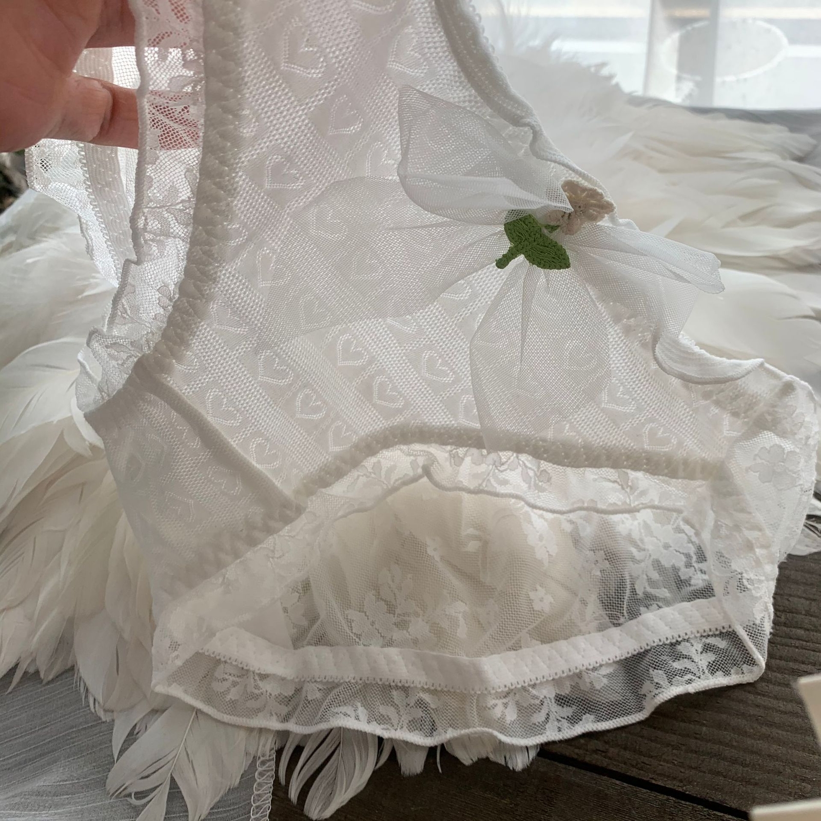 Japanese Breathable Jacquard Cotton Lace Sexy Lace Up Sweet Girl Underwear