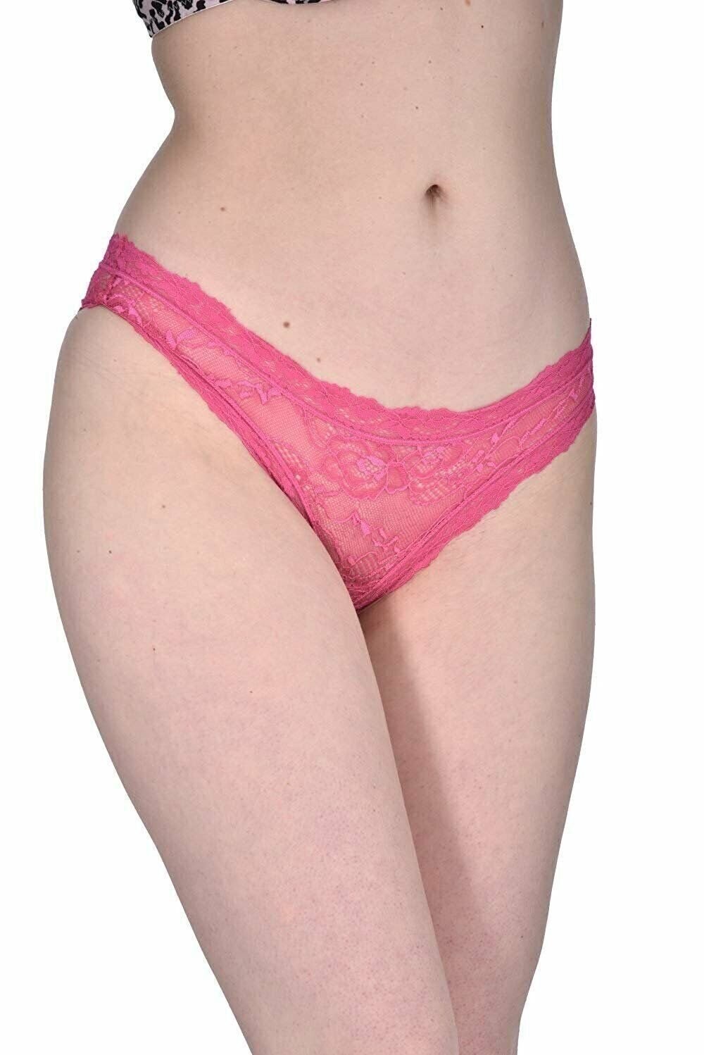 Elle Women’s Lace Tanga Panties – Premium Quality 6-Pack 100% Nylon with Lace…