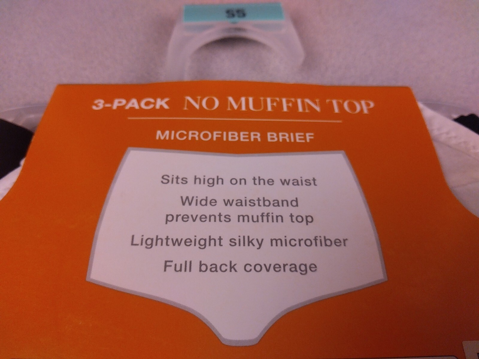 Blissful Benefits No Muffin Top Solid Microfiber Briefs Size S5 – New. (64)