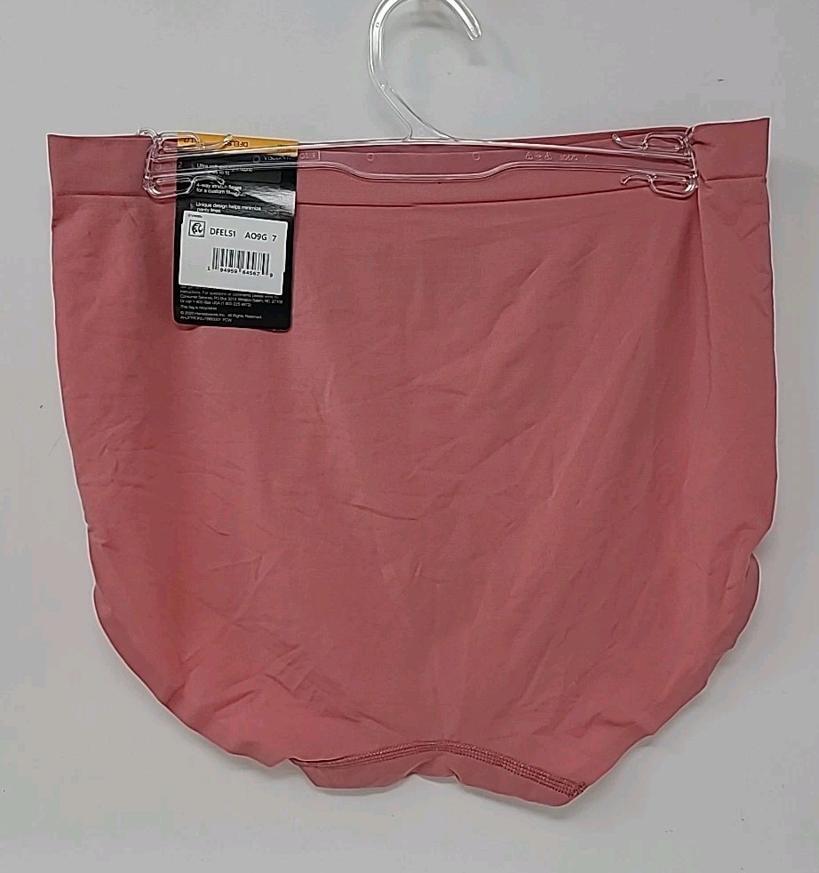 BALI COMFORT REVOLUTION® Easylite Seamless Brief Size L/7 Mauve Lot of 3 NWT