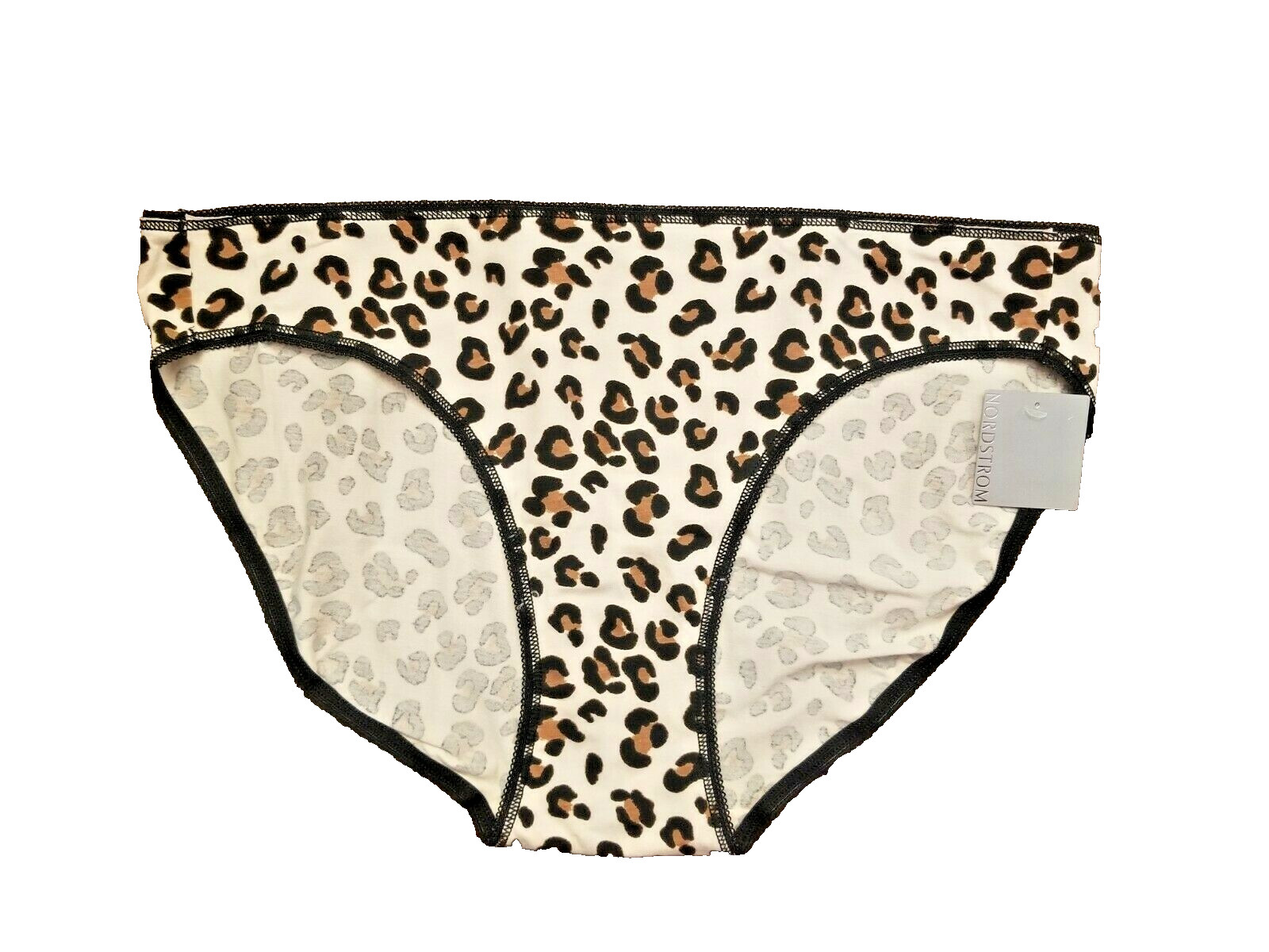 NORDSTROM Lingerie Leopard Animal Cotton Spandex Bikini Lace Panties 1X = 16W