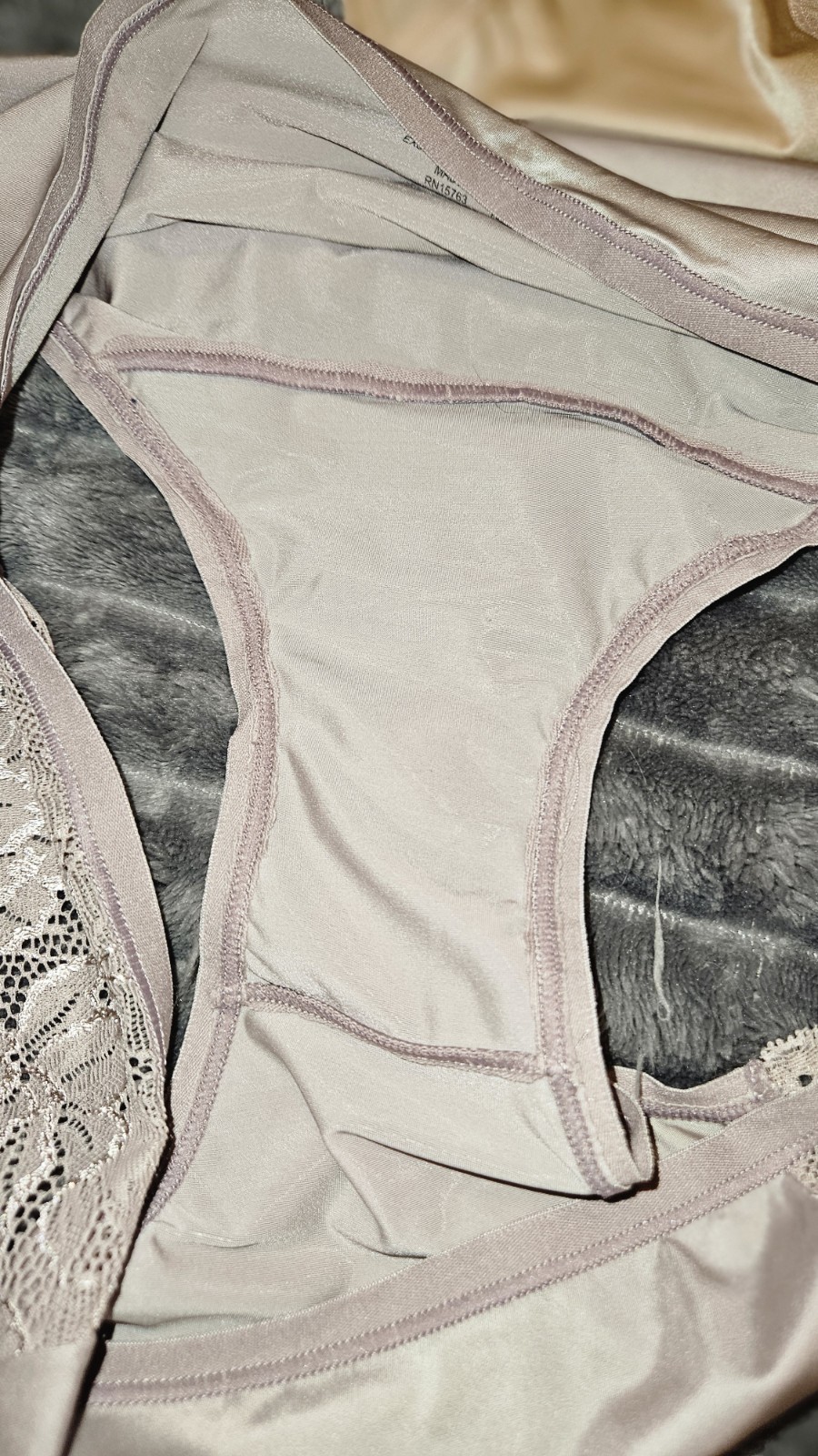 Bali Hipster Panties 4 Pair 8XL No Gusset Shiny Spandex Nylon Lace