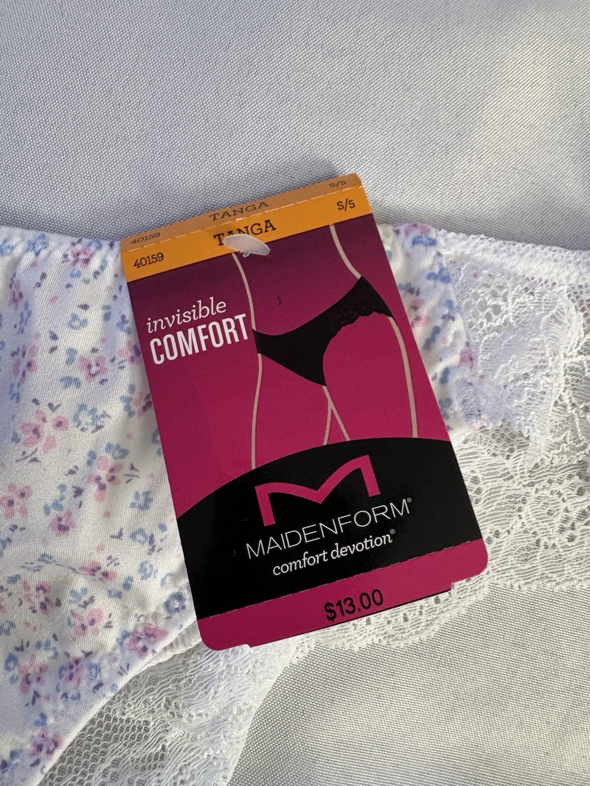 NEW Maidenform Tanga Panties Lace 40159 Maidenform Panty 2 Pair Women’s Small 5