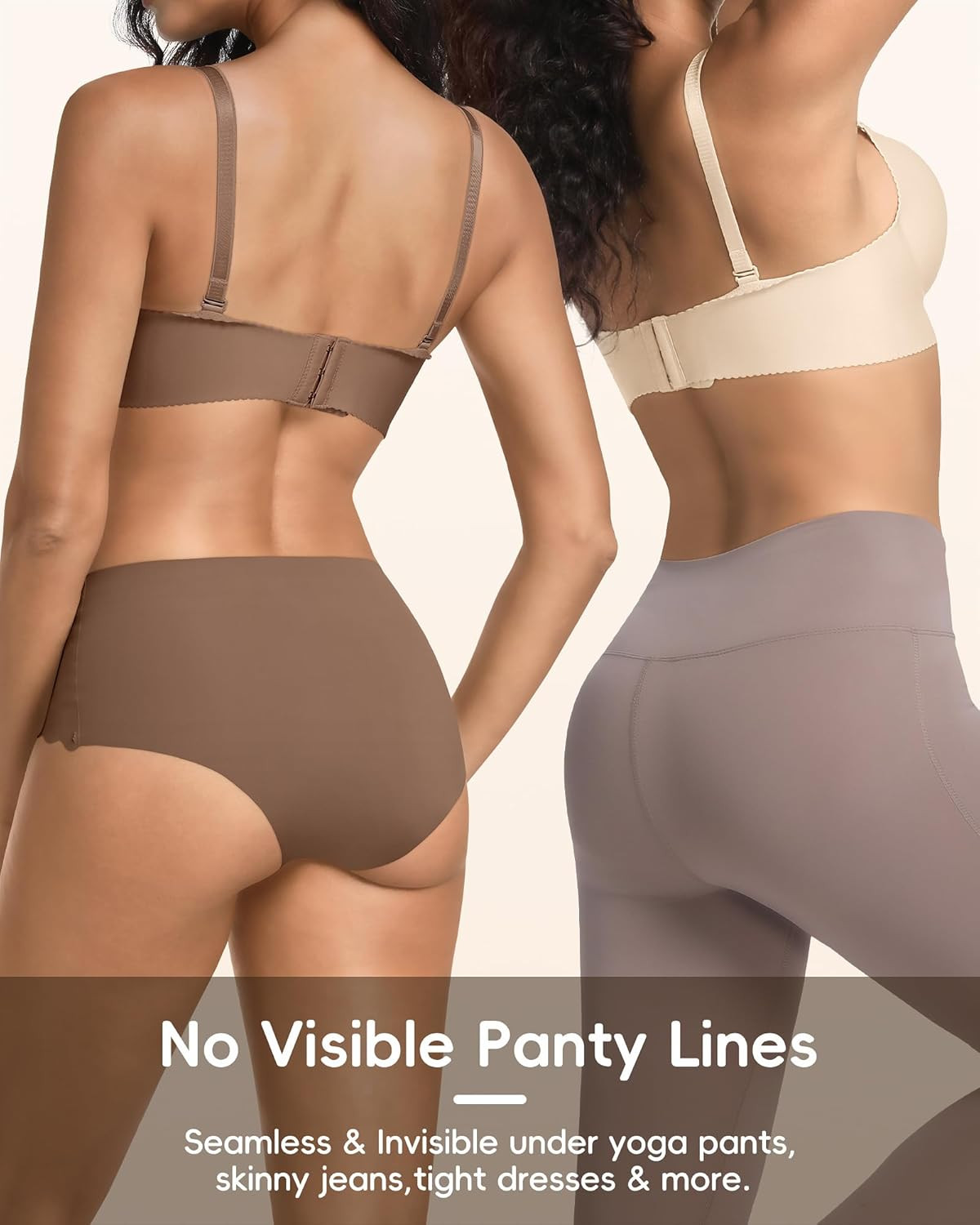 Seamless Underwear for Women No Show No Panty Line Womens Panties High Waisted