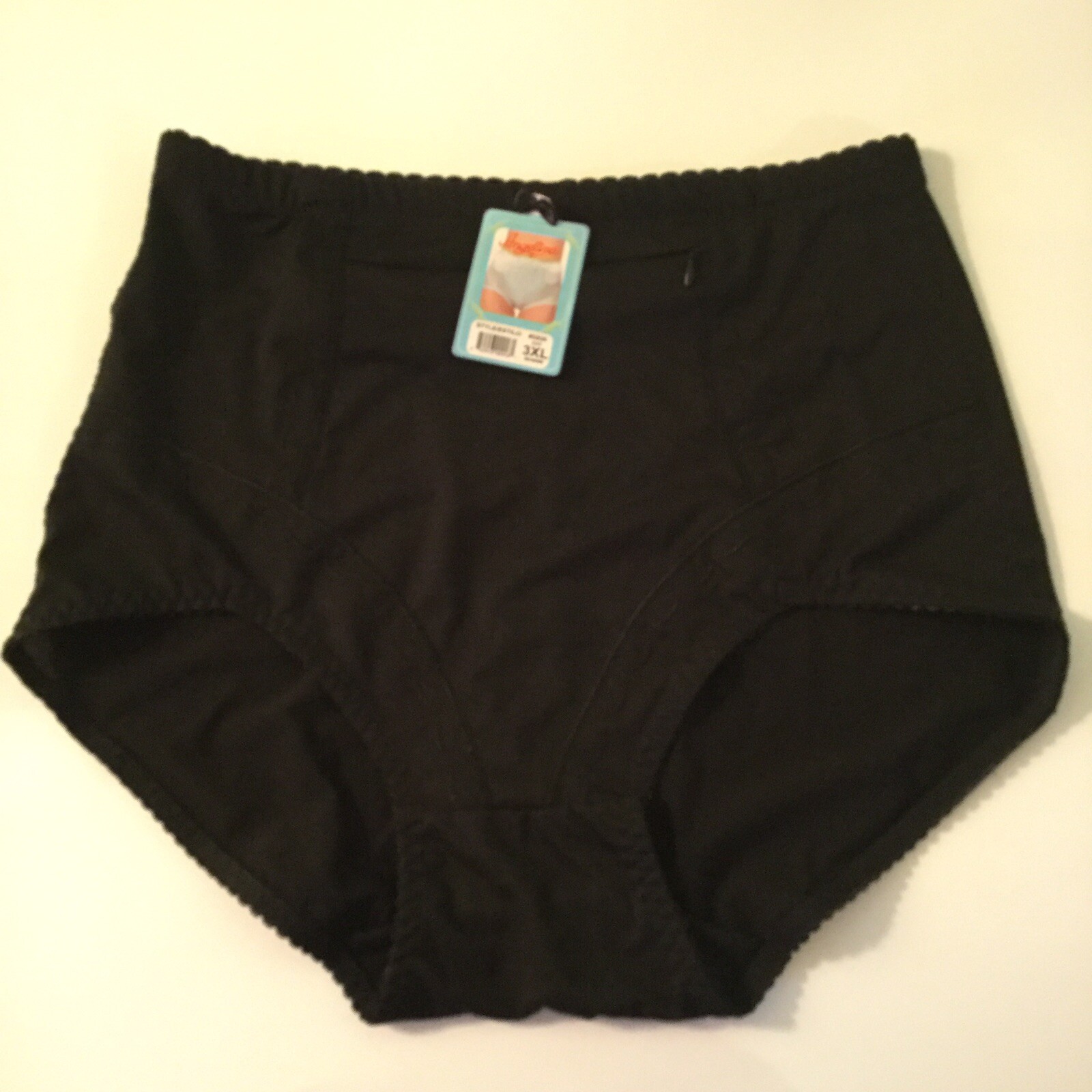 Size 3XL Angelina black shaper brief panties high waist zipper slimmer travel
