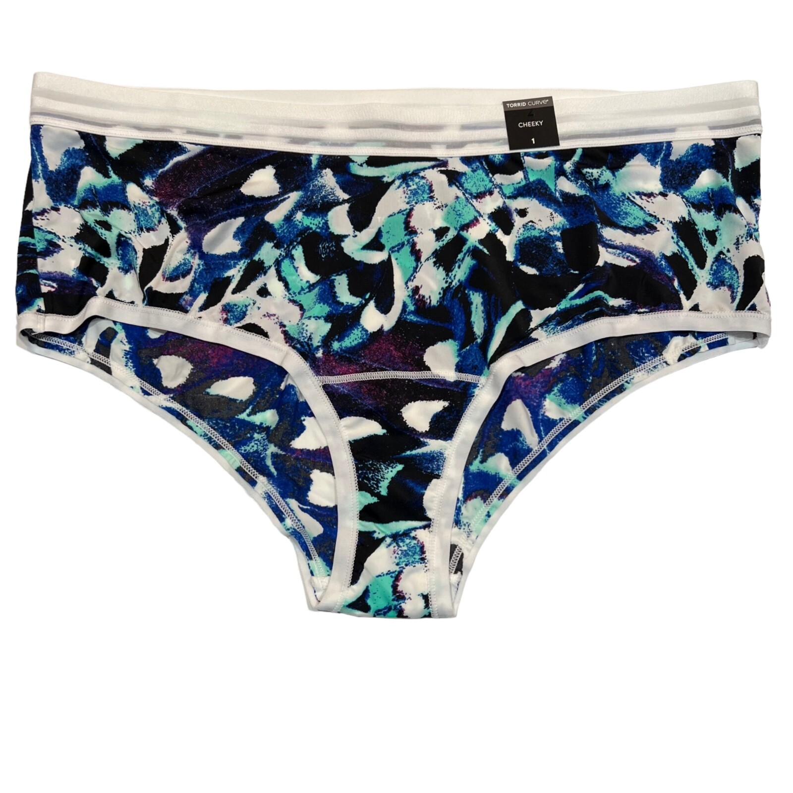 NWT TORRID Cheeky Pantie Sz 0X-1X-2X-3X-4X-5X Silky White Blue Purple Black