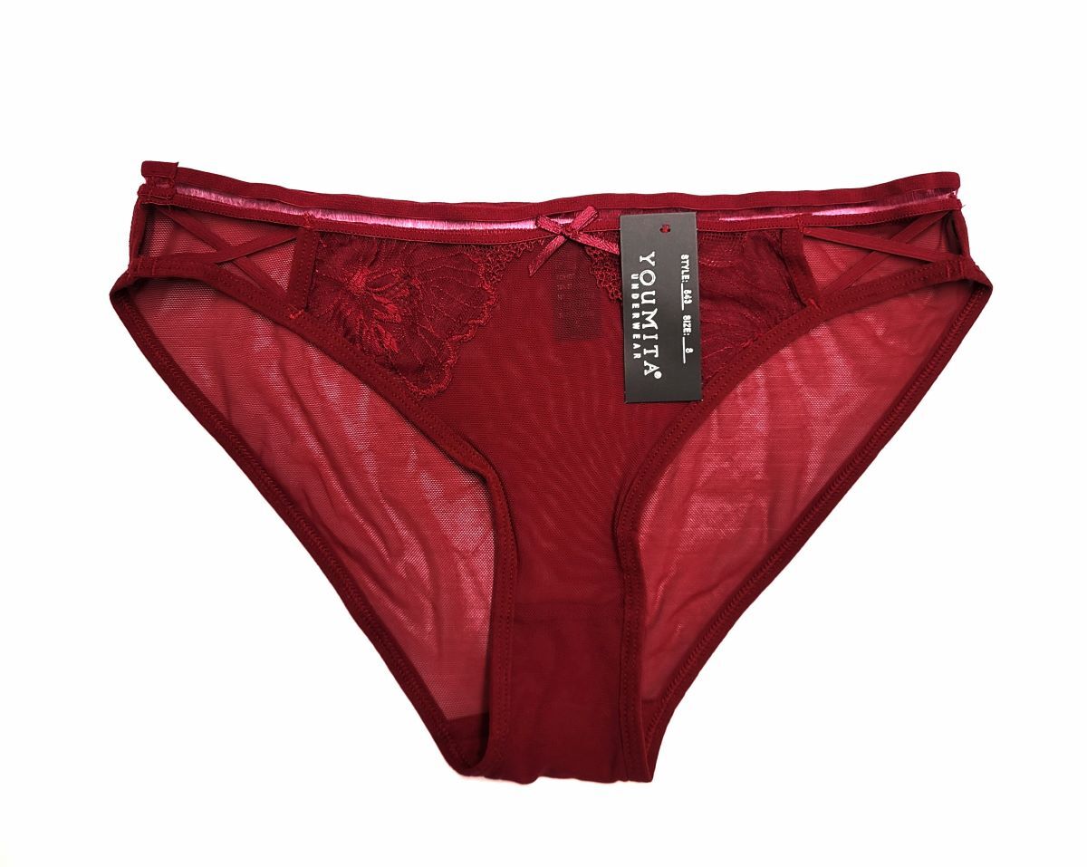 Youmita Stretch Mesh Soft Elastic Band Comfort Bikini Sexy Panties Underwears
