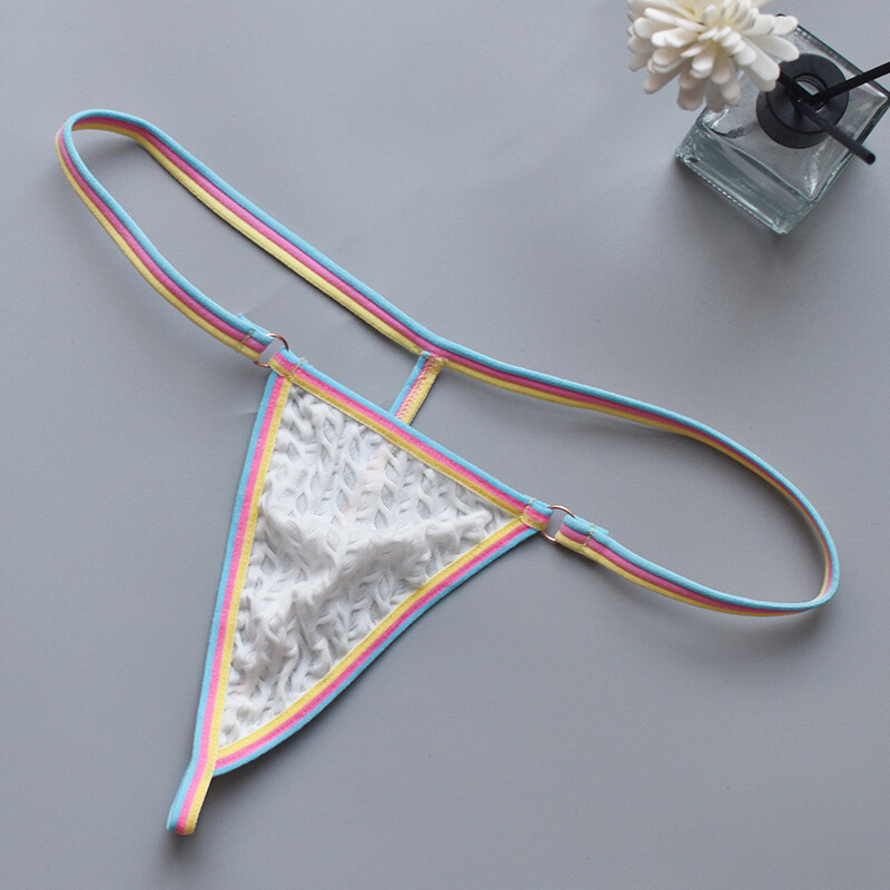 5 Pack Lot Sexy Womens G string Thong Panties Briefs Lingeries Nylon Underwear
