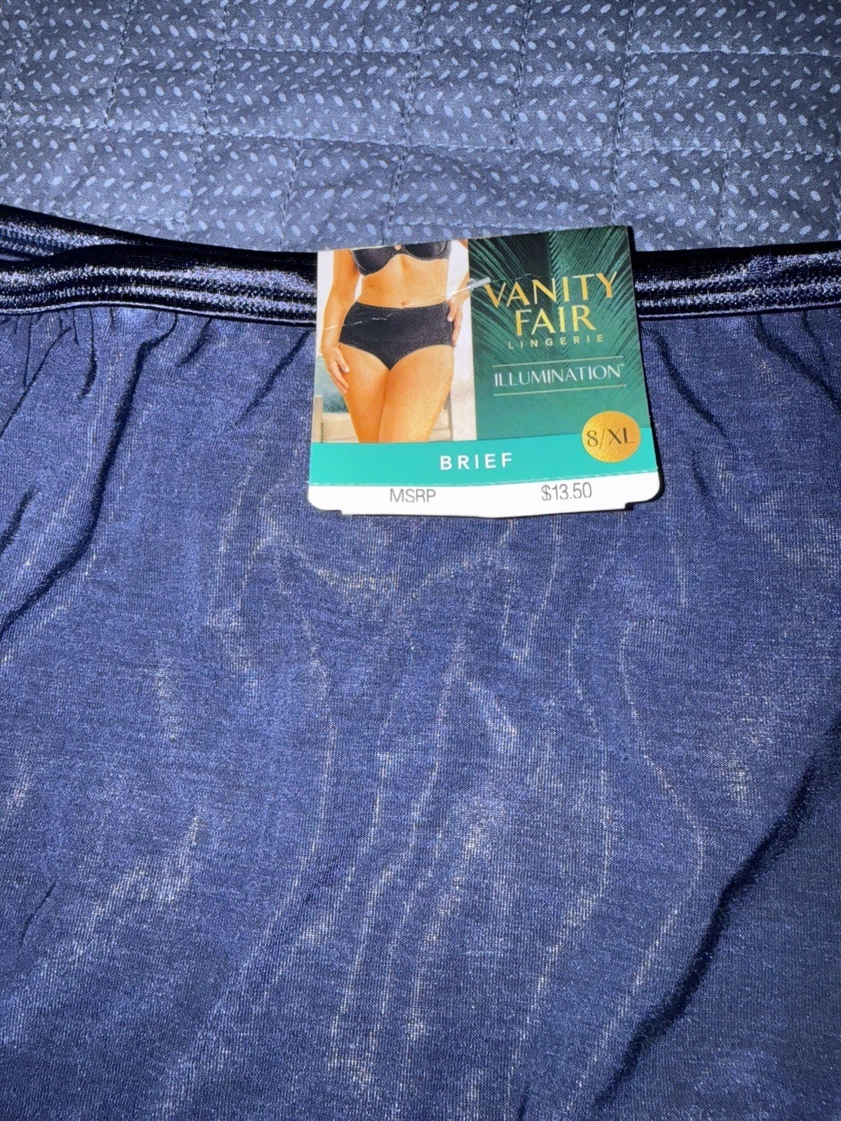 NWT VANITY FAIR Illumination 13109 Brief Panty 8/XL