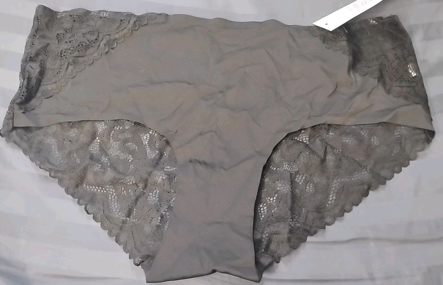 2x Large (12-14) Gilligan & OMalley Black Lace & Animal Print Hipster Panties