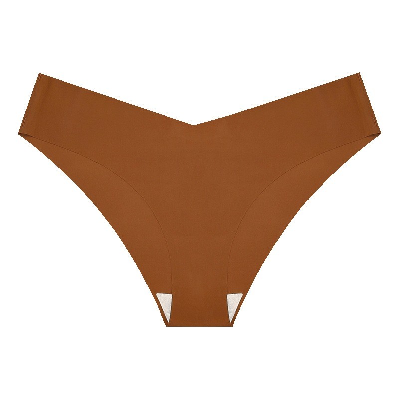 5 Pack Ice Silk Seamless Bikini Panties – Breathable Cotton Gusset Quick Dry