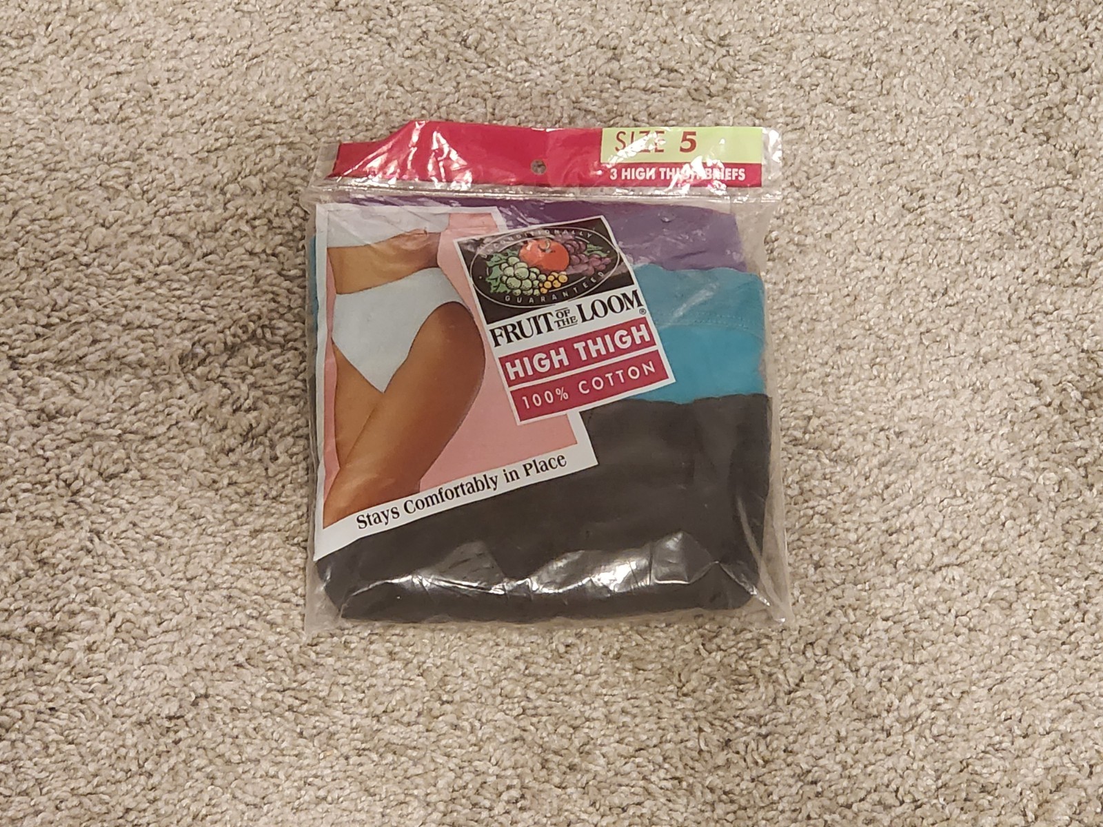 Fruit Of The Loom 1993 High Thigh Briefs Size 5 3 Pack