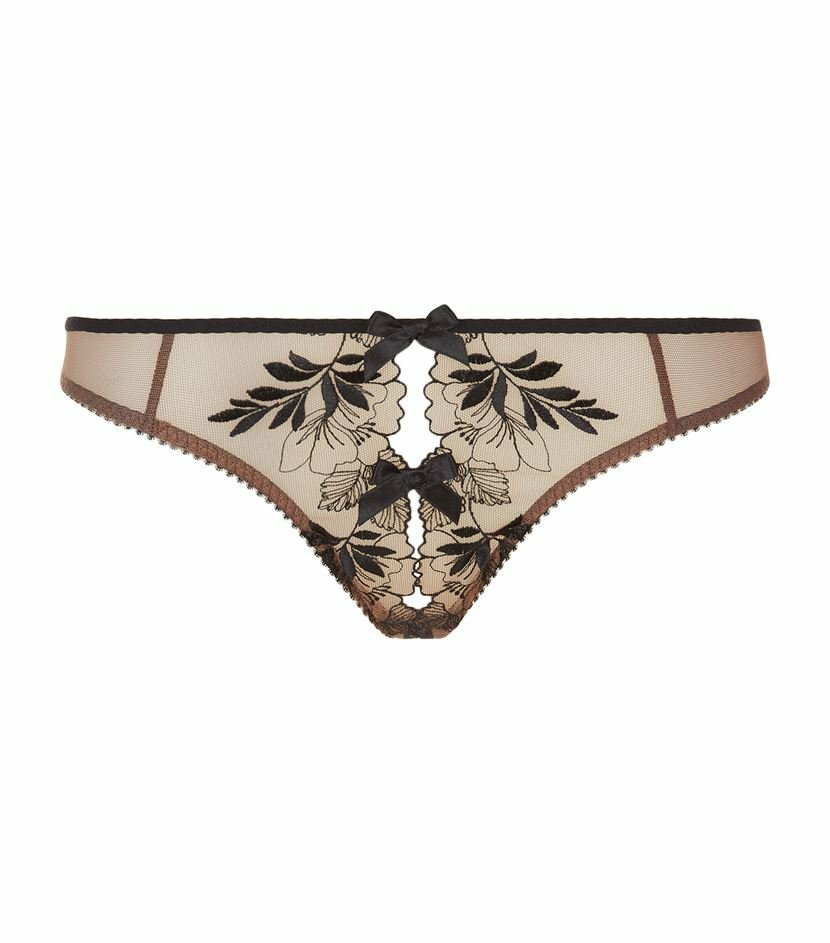 AGENT PROVOCATEUR PETRA BRA 32B/D/DD 34C & OUVERT OPEN BRIEF 4 LARGE UK 12 BNWT