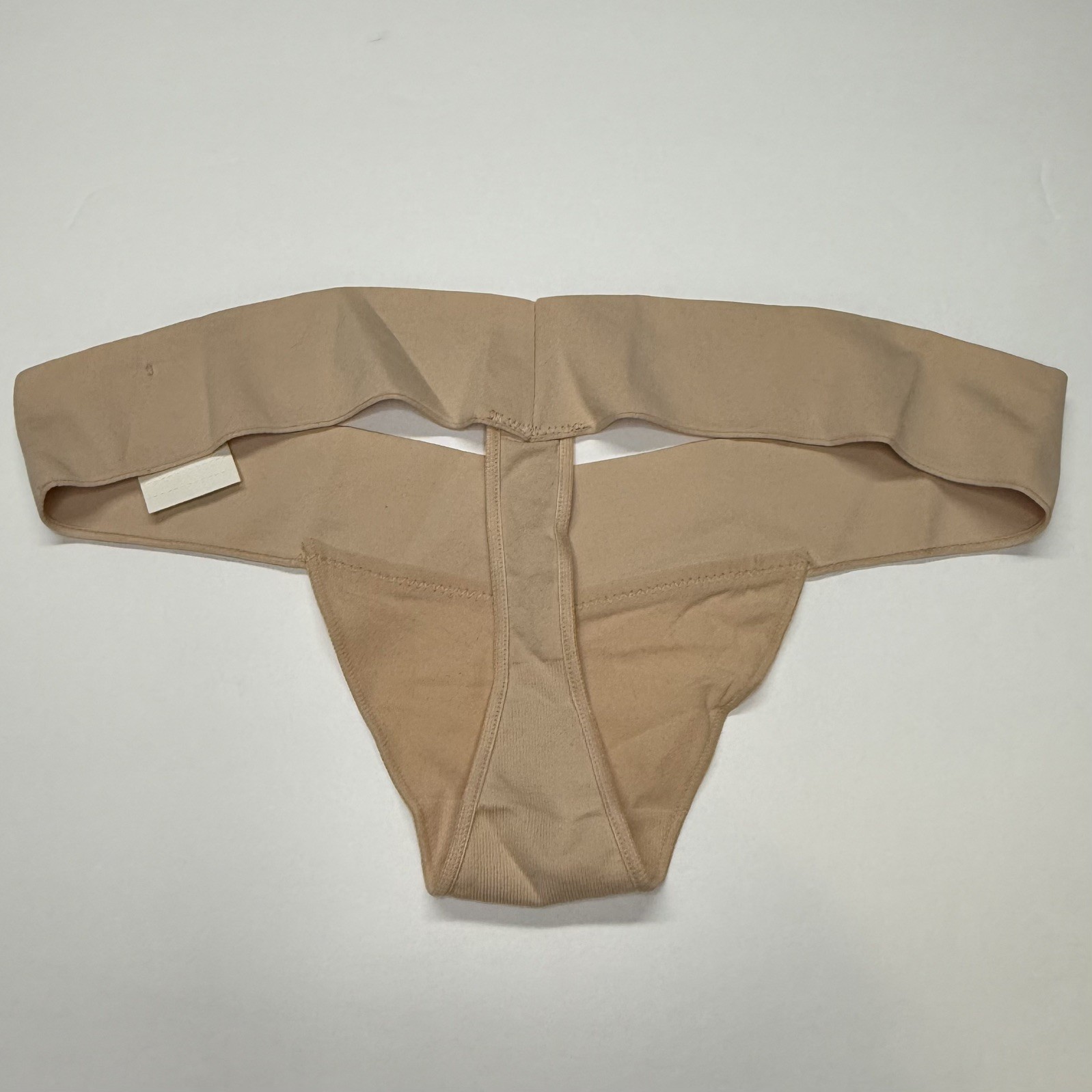 Set of 2 Vintage Victoria’s Secret PINK Yoga Logo Band Nude Thong Panties Medium