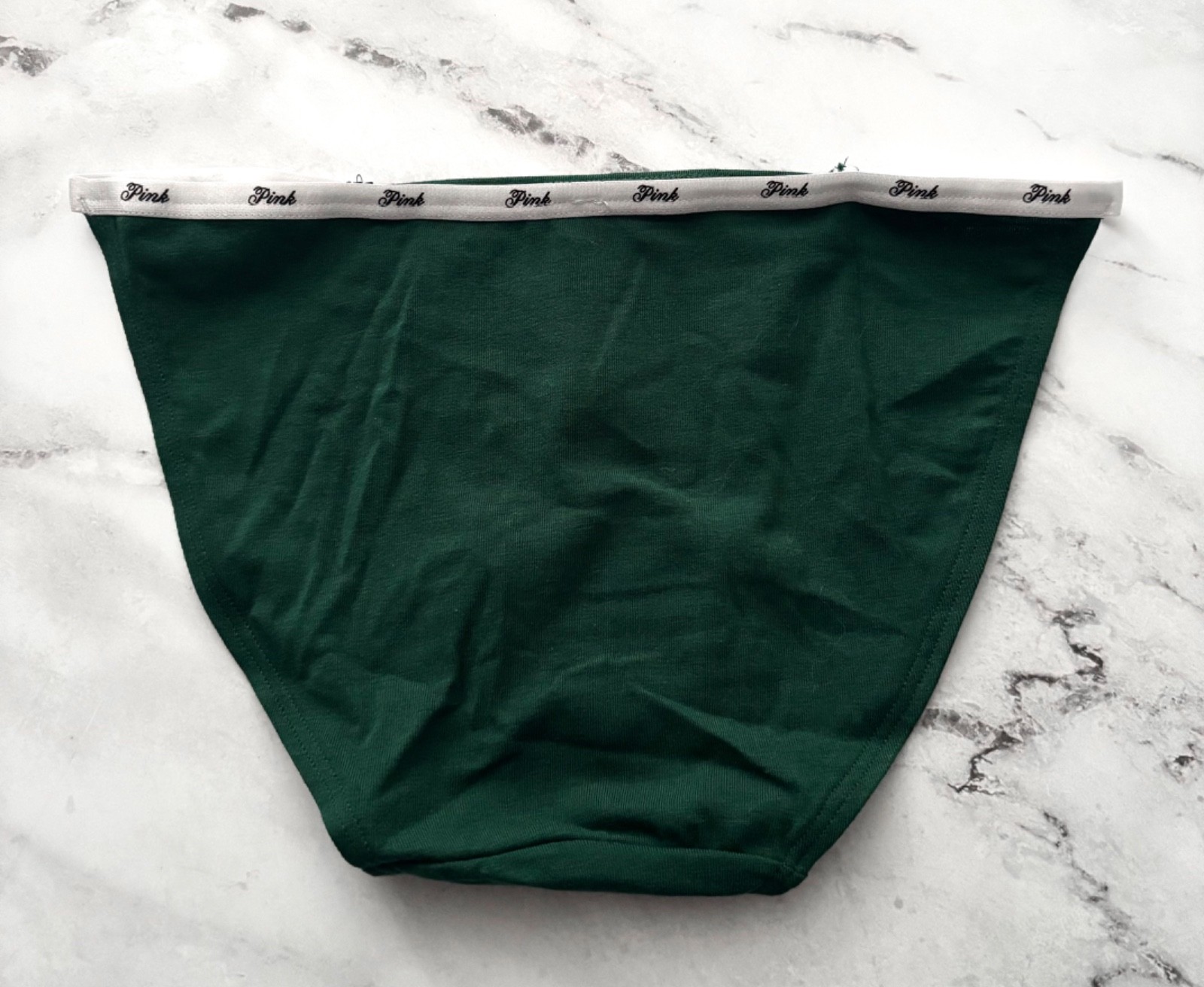 PINK Victoria’s Secret String Bikini Panty Green w/ Logo Band S M XL 2XL