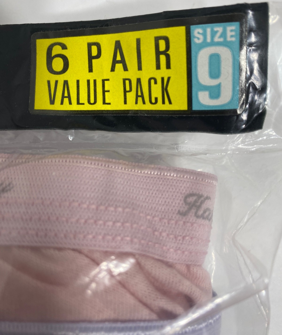 NIP VTG 1999 HANES HER WAY COTTON BRIEFS 3 PAIR White and 3 Pair Colored SIZE 9