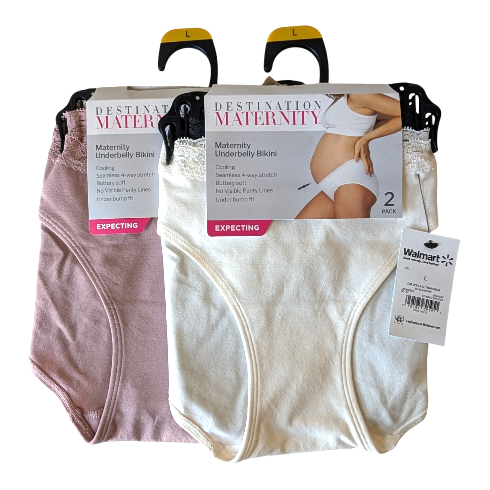 Destination Maternity Panty Lot Women’s Large Lace Cooling Under Belly Bikini