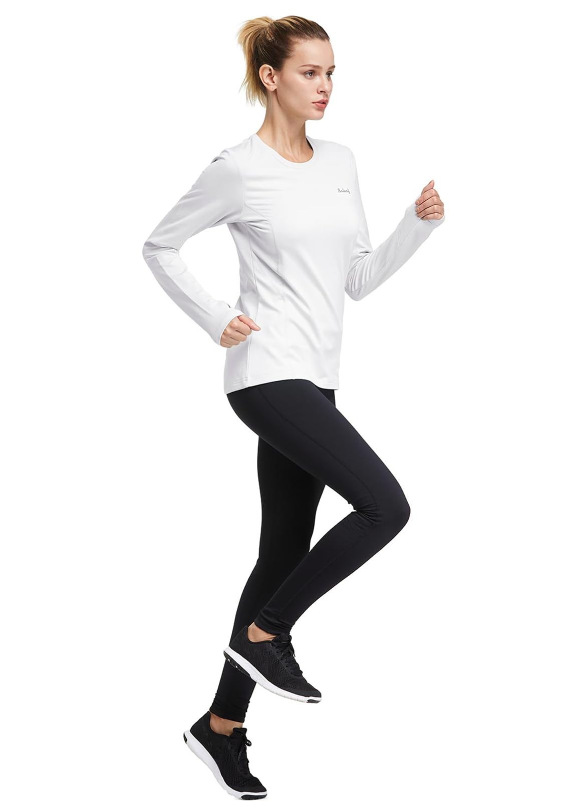 Women’s Thermal Shirts Long Sleeve Workout Tops Running Athletic Zipper Pocke…
