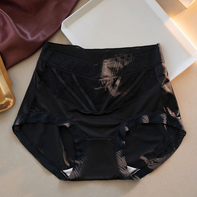 1/6 Pack Lot Women Silky Satin Panties Underwear Sheer Mid Waist Brief Lingeries