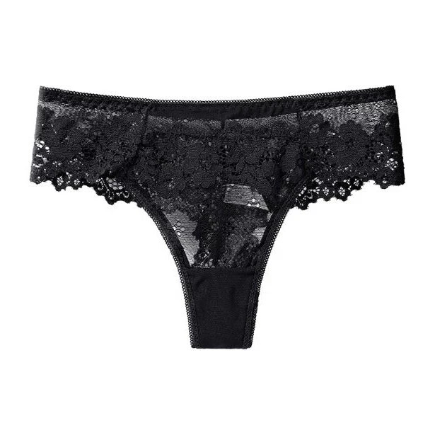 5 Packs/Lot Sexy Womens Panties Full Briefs Underwear See Through Intimate Pan