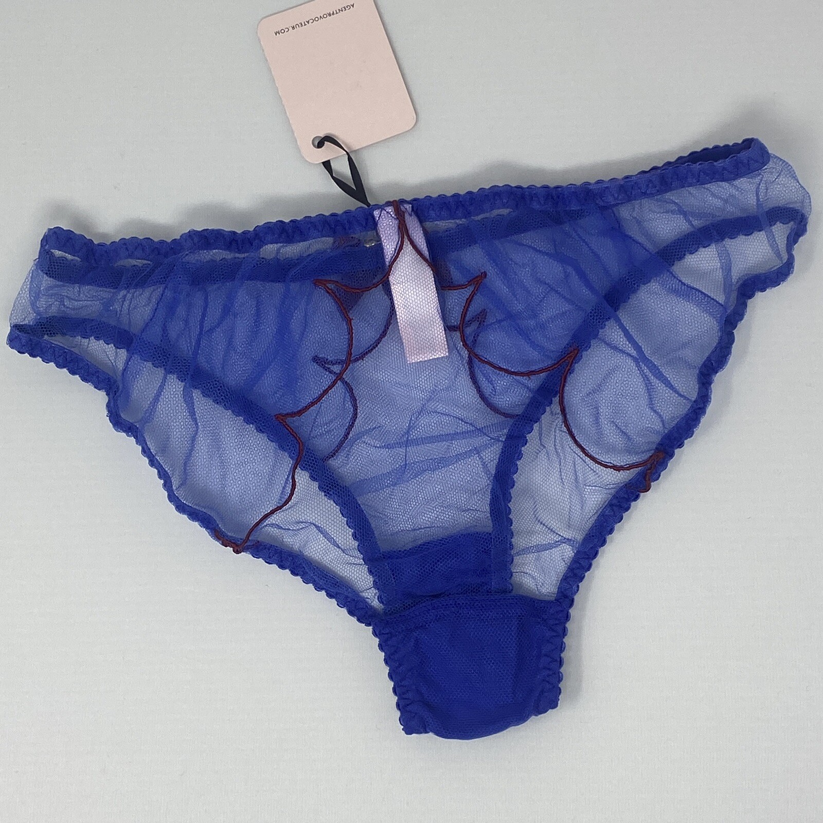 Agent Provocateur Lorna Blue Red Brief AP3 Medium NWT