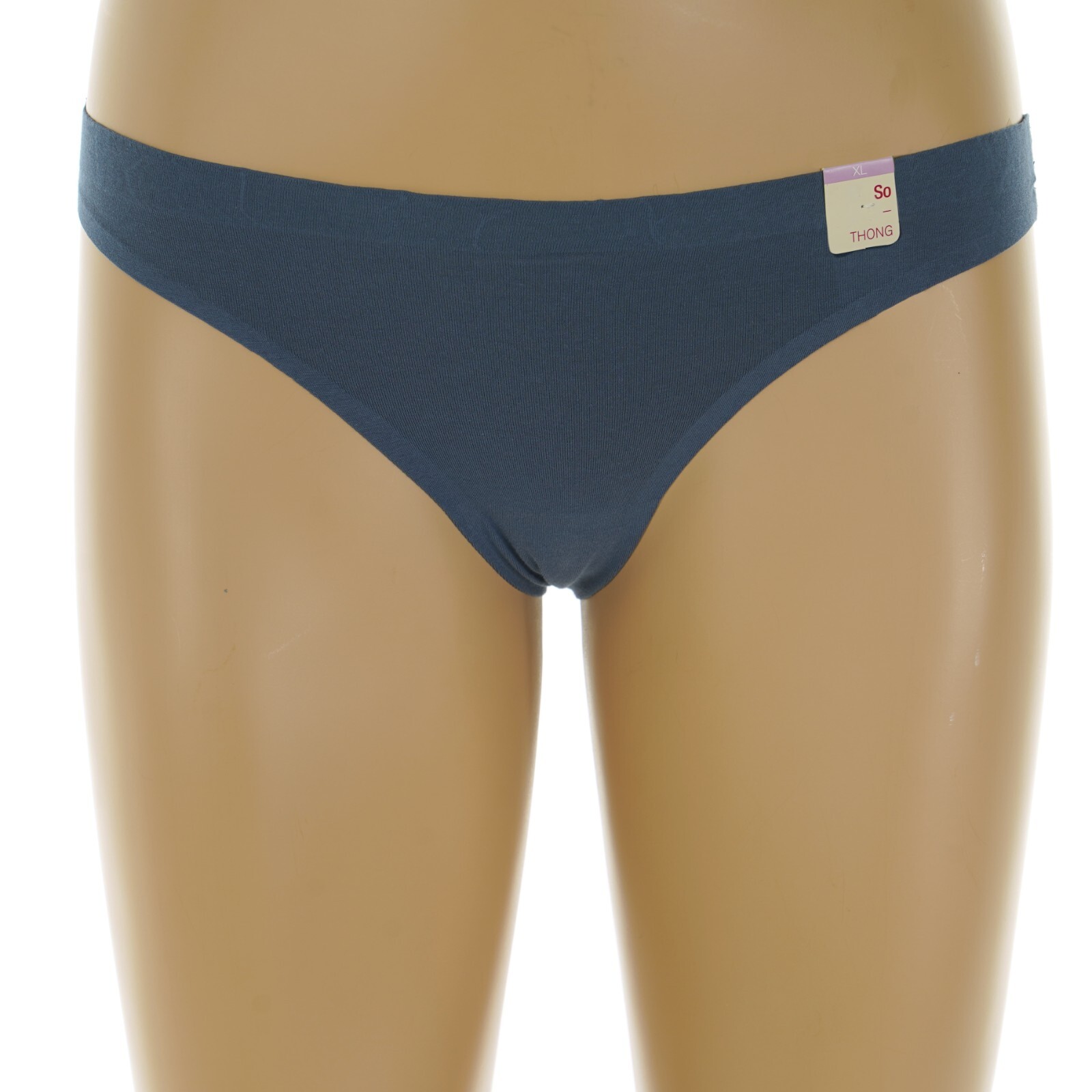 SO INTIMATES Junior’s Size 15-17 X-LARGE Cotton GRAY THONG Panties #SO83-005
