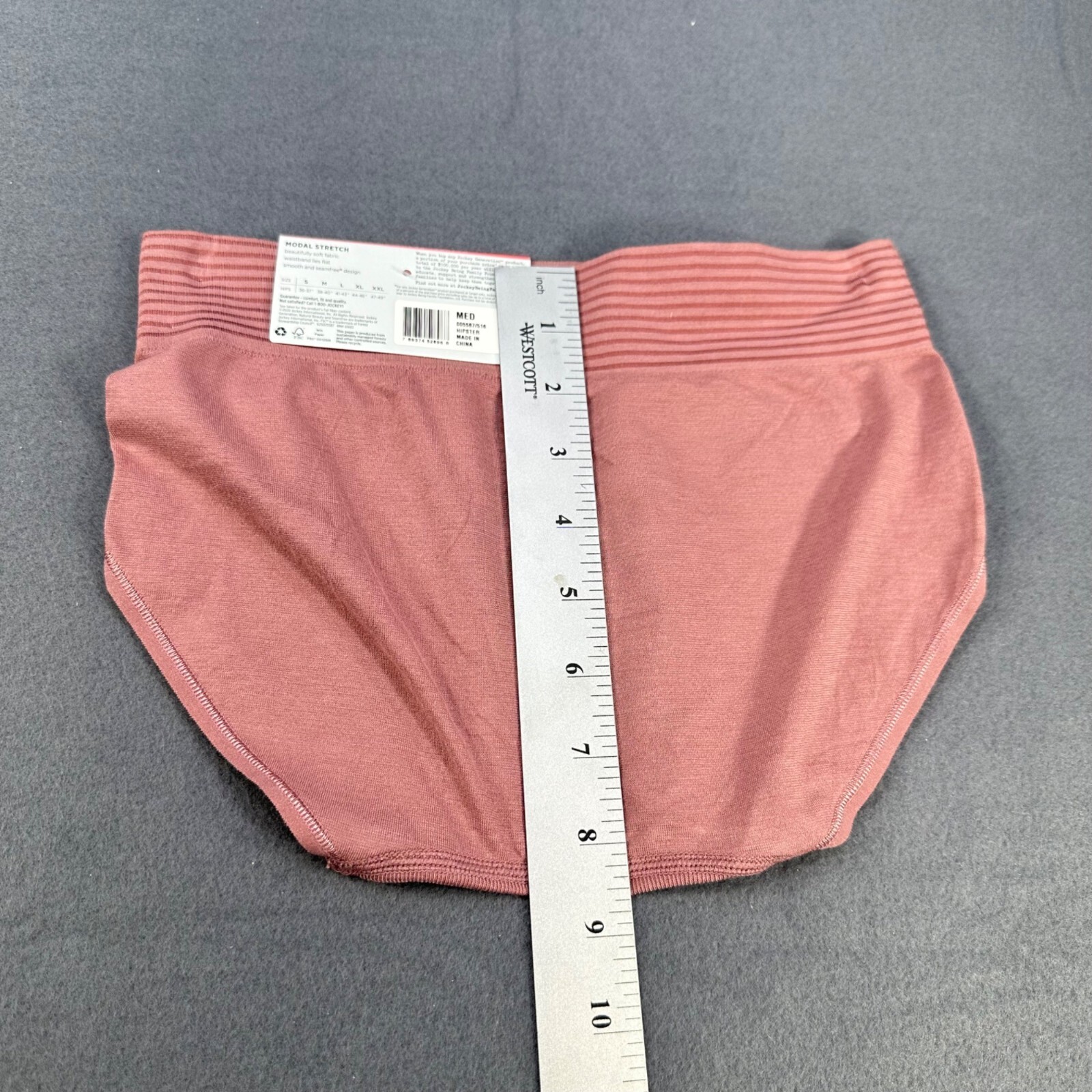 Jockey Generation Women’s Size Medium Panty Hipster Natural Beauty Pink New
