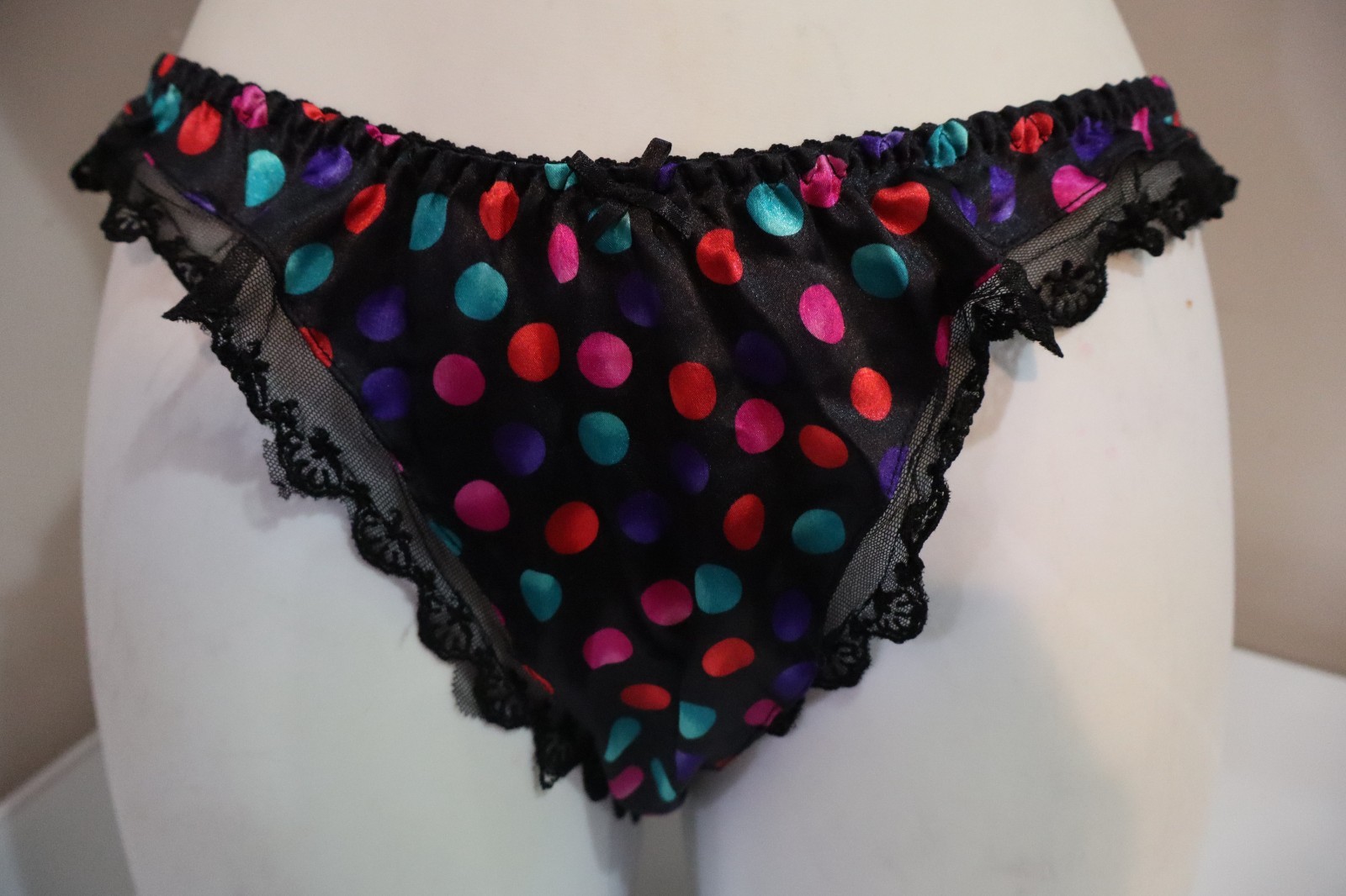 Vintage Classified Satin Poly Flutter Pantie Size 6M New Without Tag