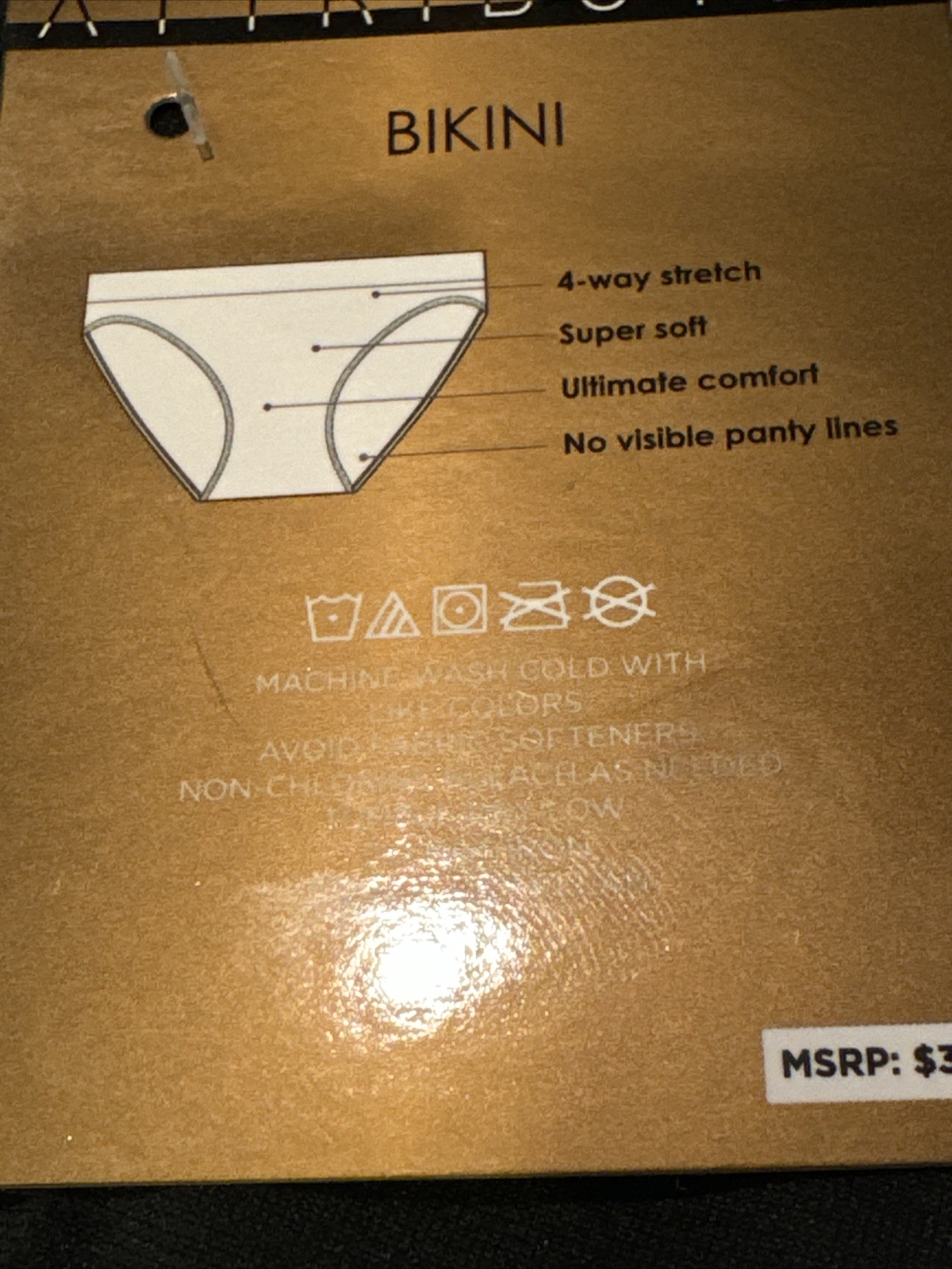 Attributes Seamless 4-Way Stretch Bikini 3-Pack Size Small Panties Underwear