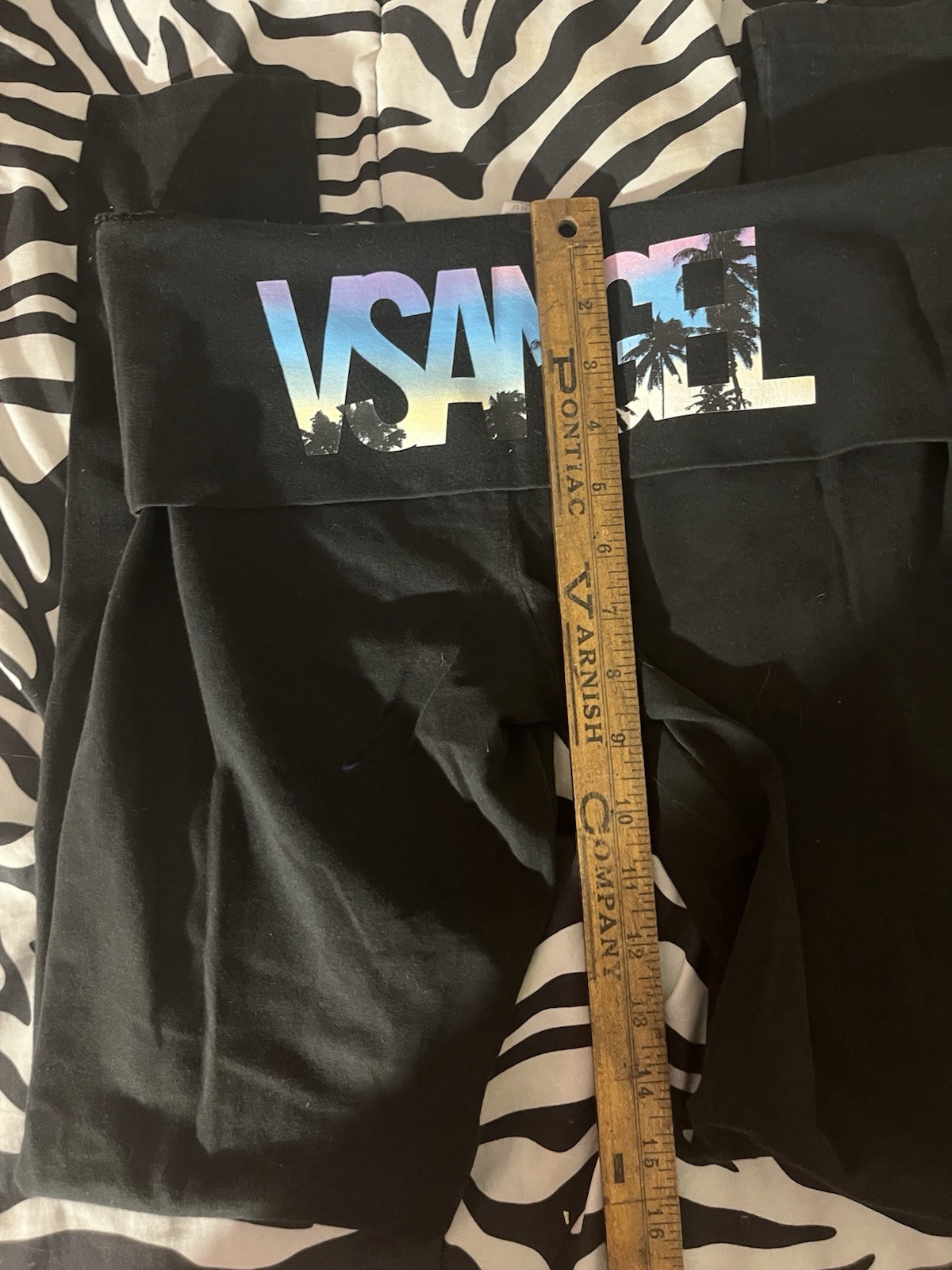 Victoria’s Secret Angel Fold Over Pants~Black Waist Logo~Women’s Size S 🔥