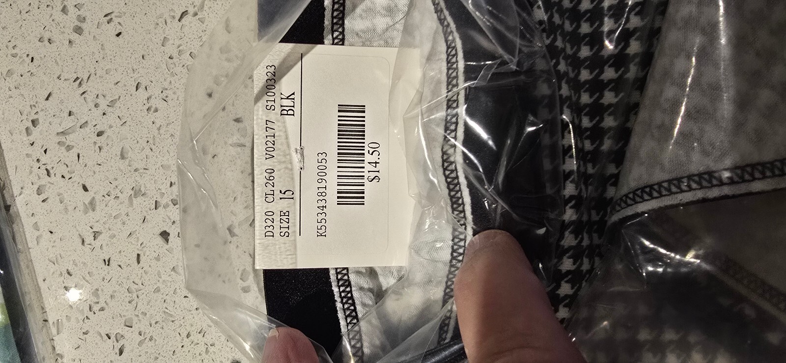Vintage New Catherines Intimates Hi-Cut Brief Underwear Size 15 Navy Star Print